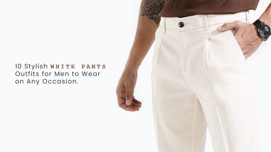 Mens White Linen Pants for Men