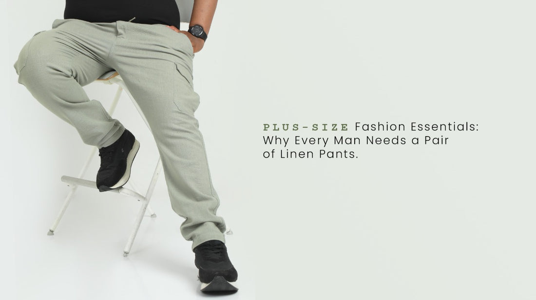 Plus Size Linen Pants For Men