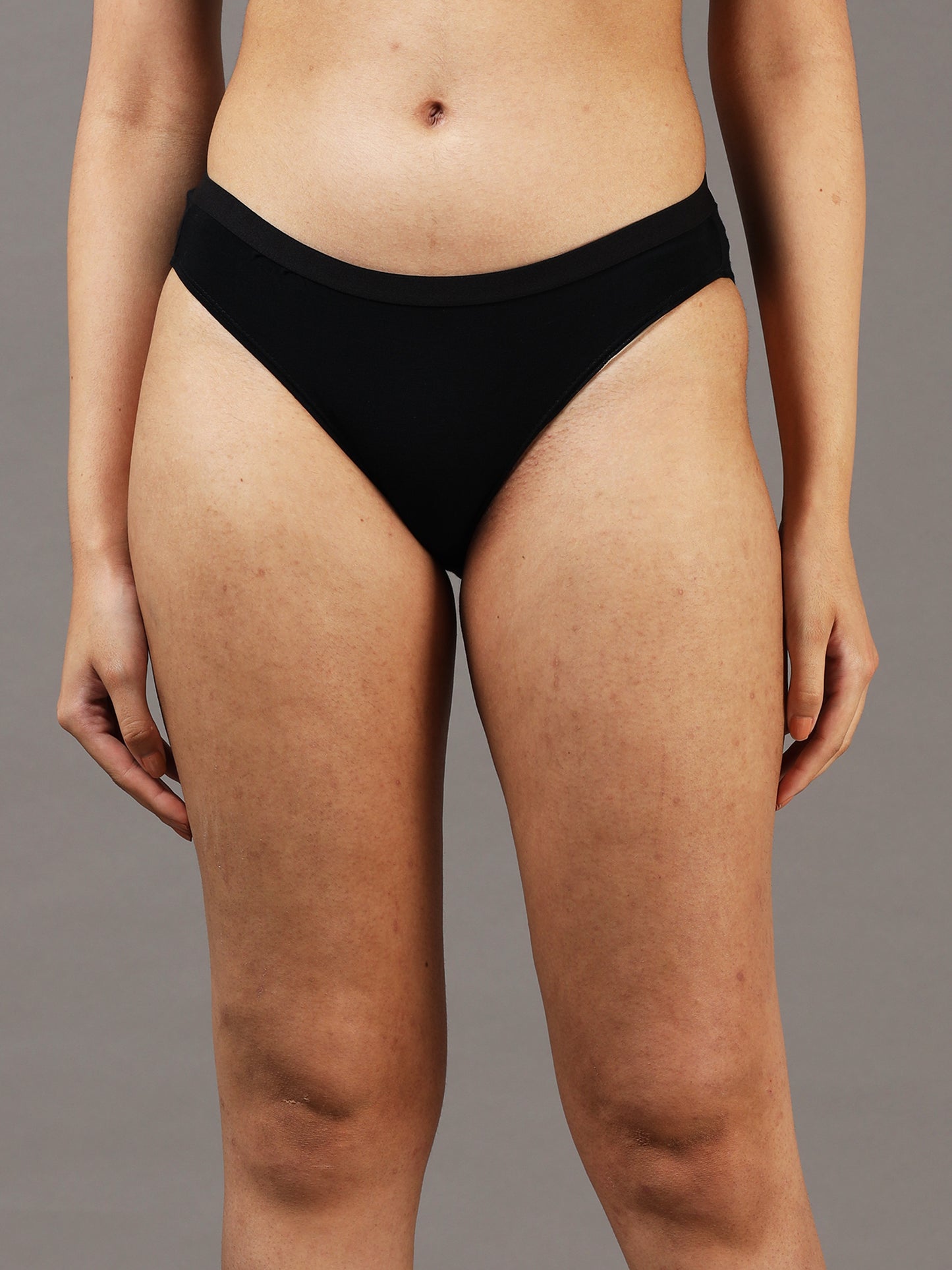 Midnight Black Bikini Bottoms for Women