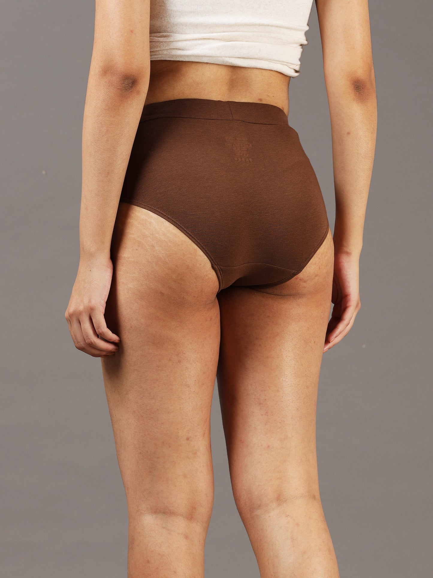 Chicori Pine Brown Womens Hipster Underwear