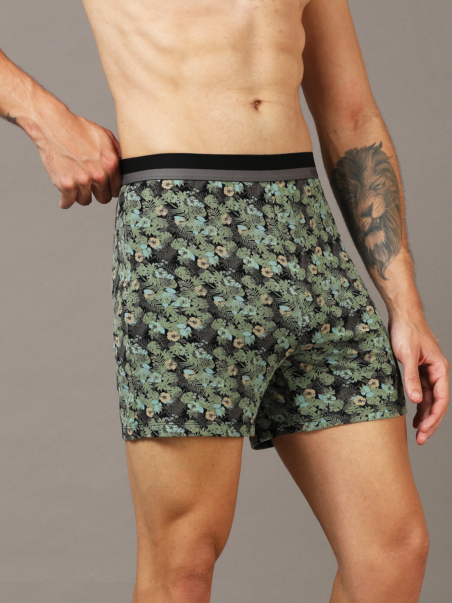 Midnight Bloom Printed Boxer for Men