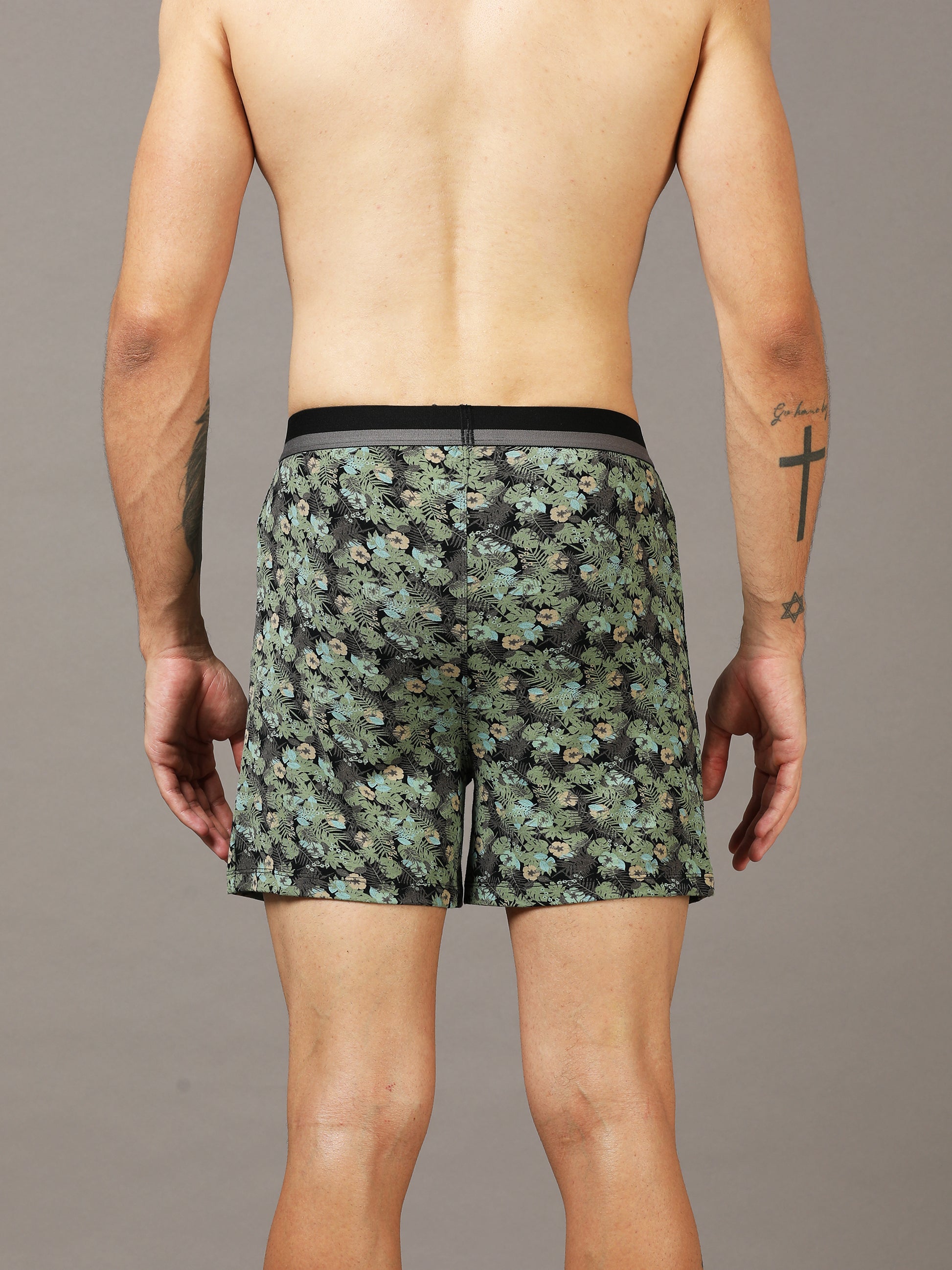 Midnight Bloom Printed Boxer for Men