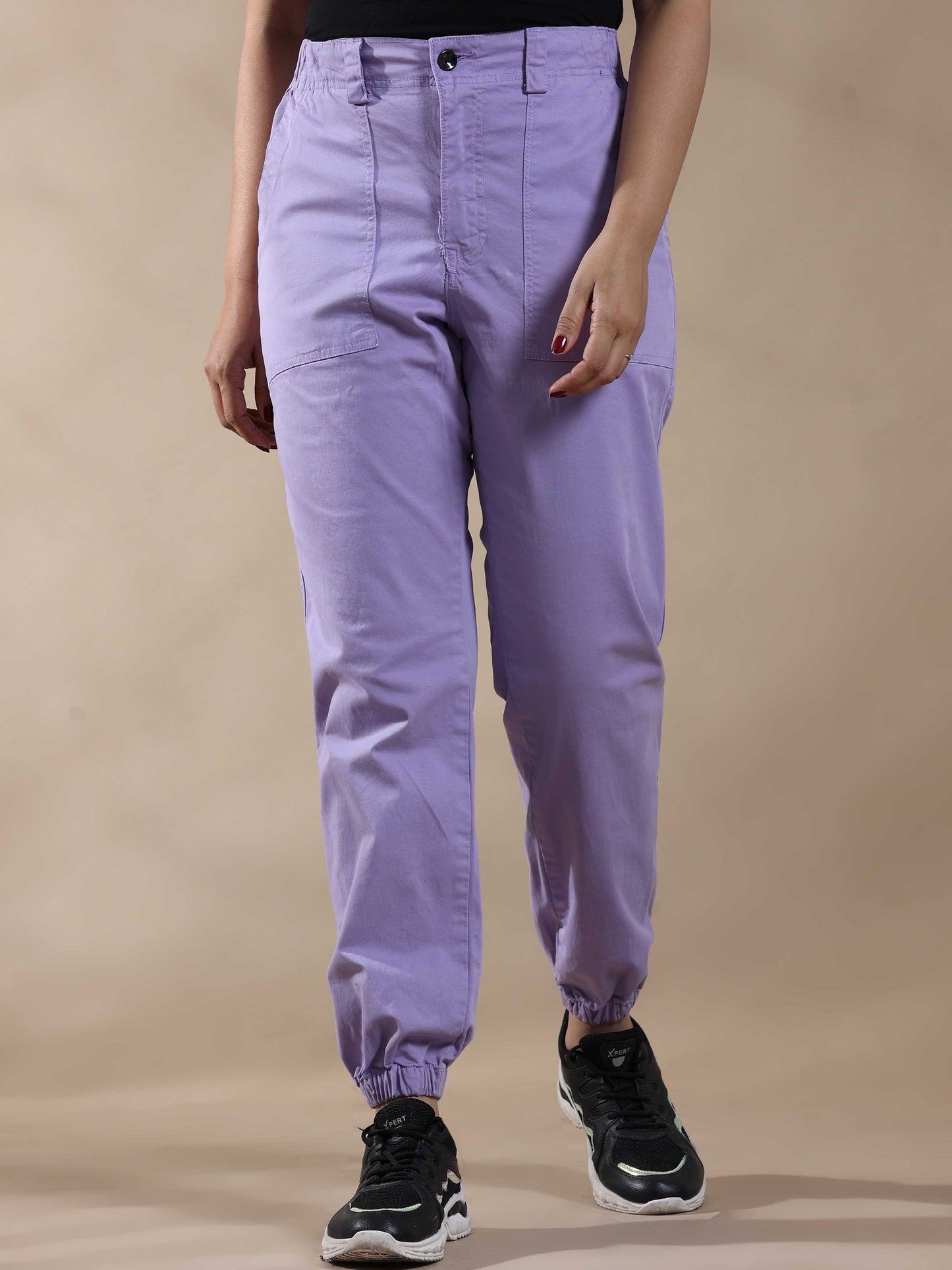 Vintage Lilac Joggers For Womens