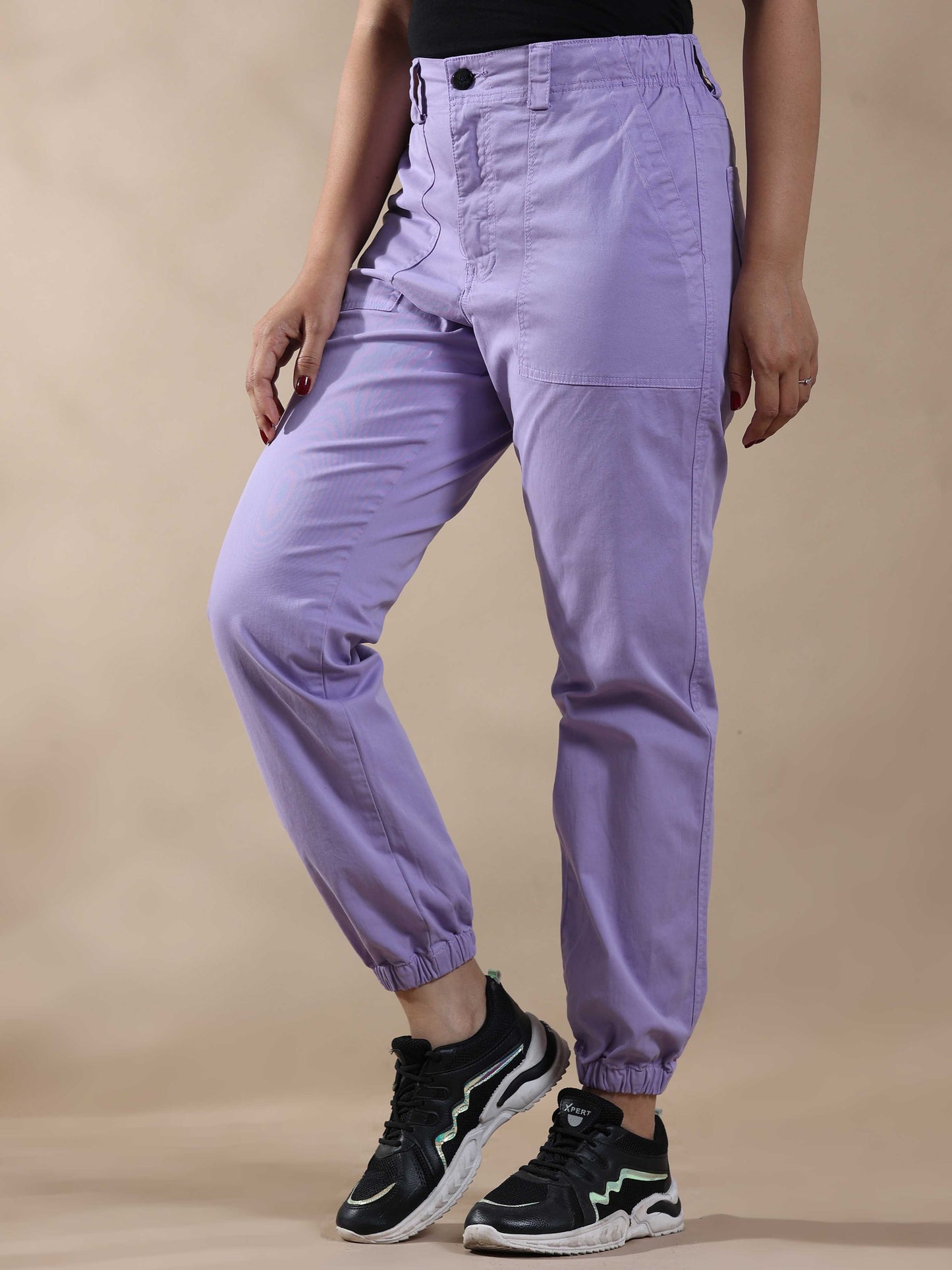 Vintage Lilac Latest Joggers for Ladies