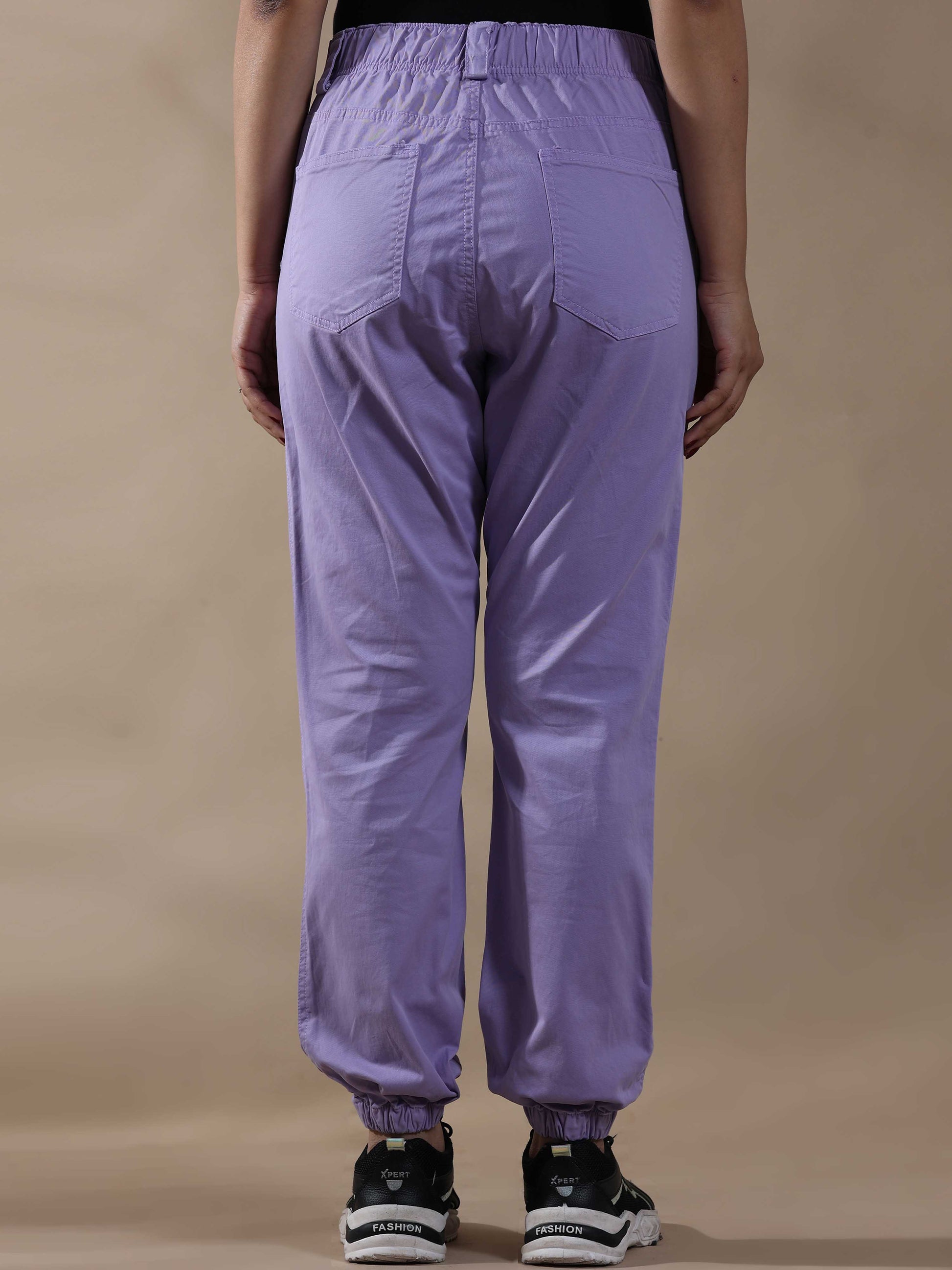 Vintage Lilac Joggers For Womens