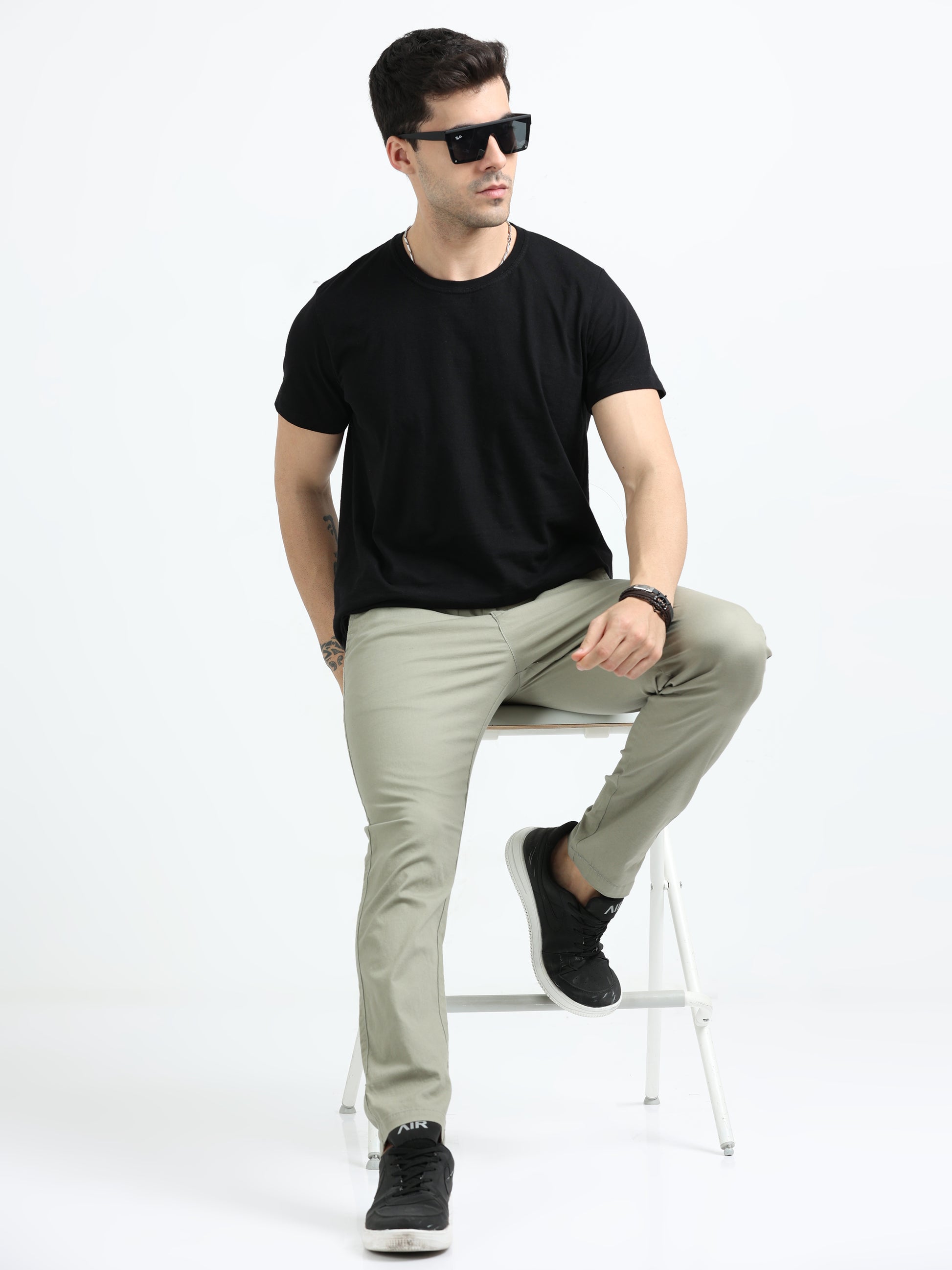 Olive Linen Pants For Men