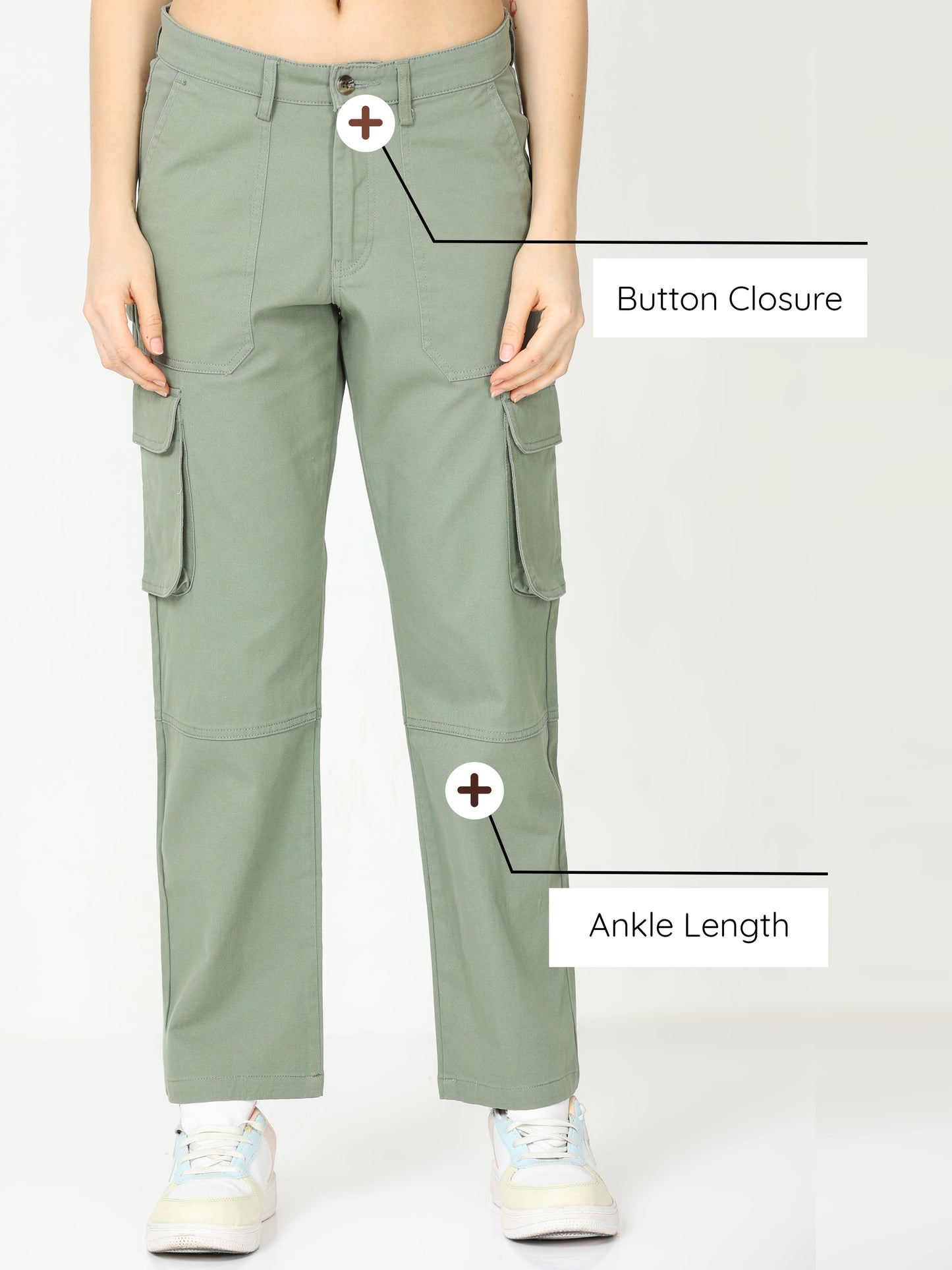 Olive Green Cargo Pants Womens