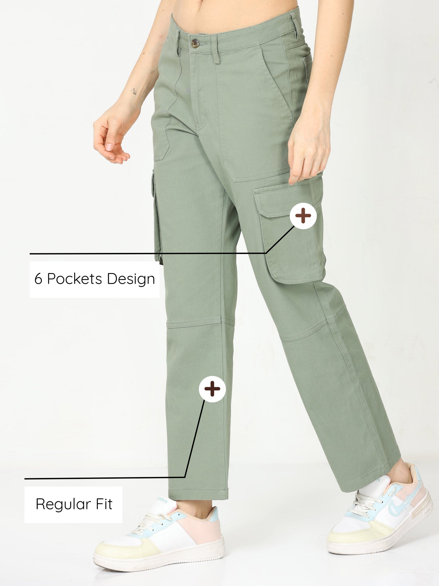 Olive Green Cargo Pants Womens