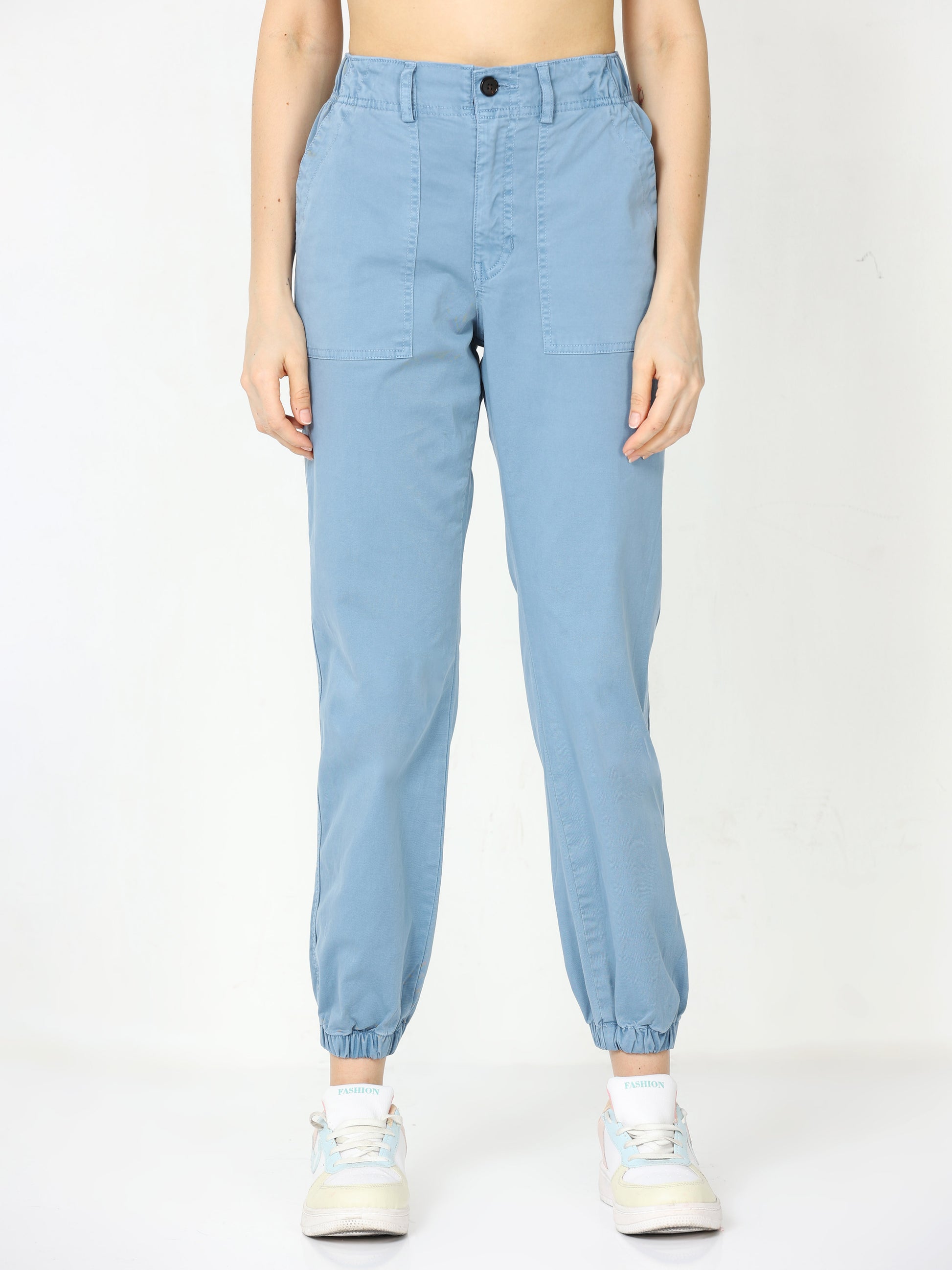 Vintage Ink Jogger Trousers For Women