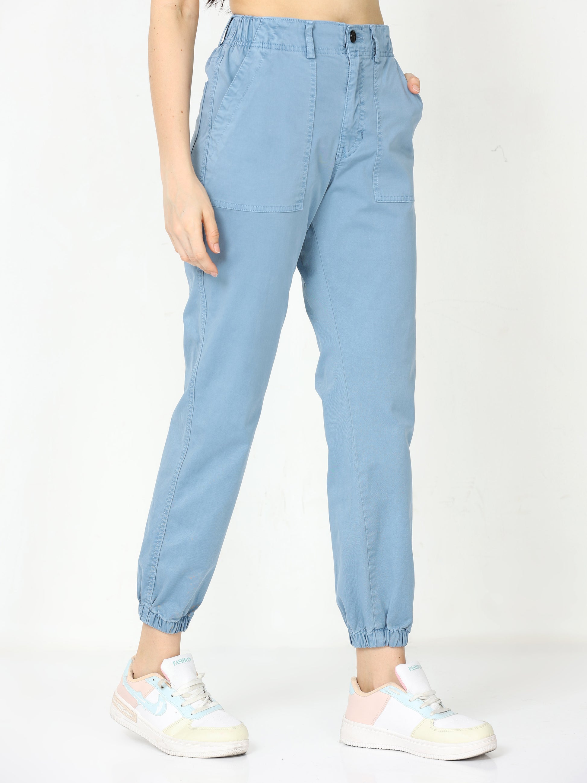 Vintage Ink Jogger Trousers For Women