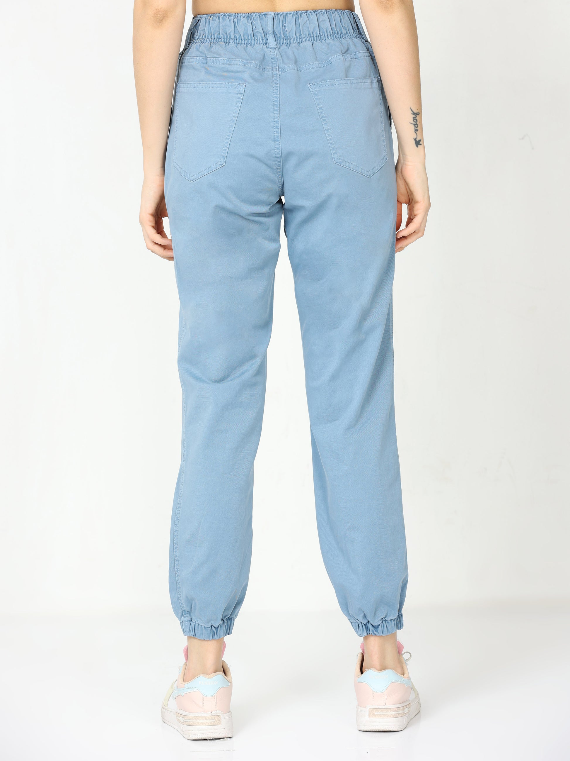 Vintage Ink Jogger Trousers For Women