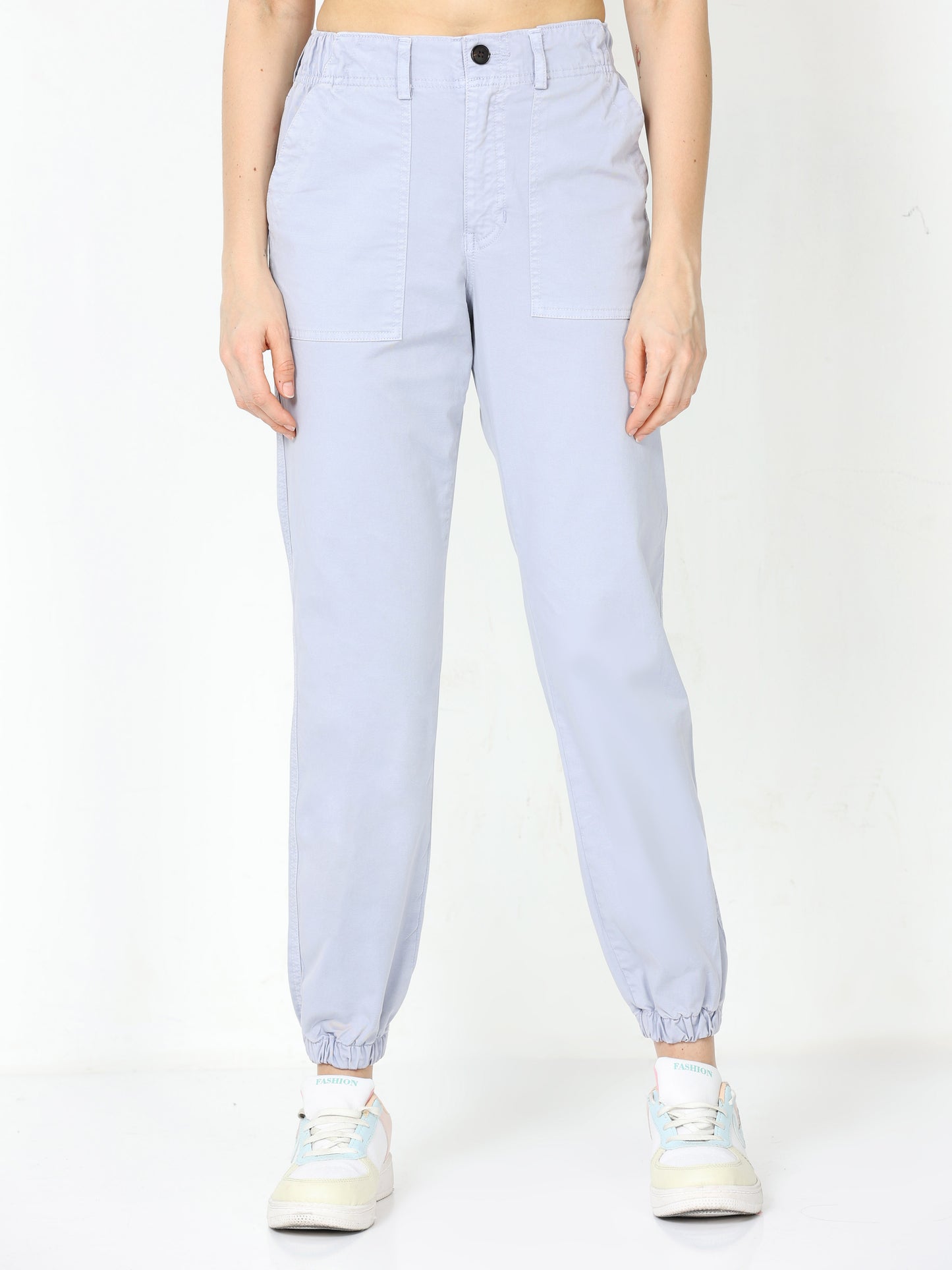 Vintage Blue Stone Jogger Pants For Women