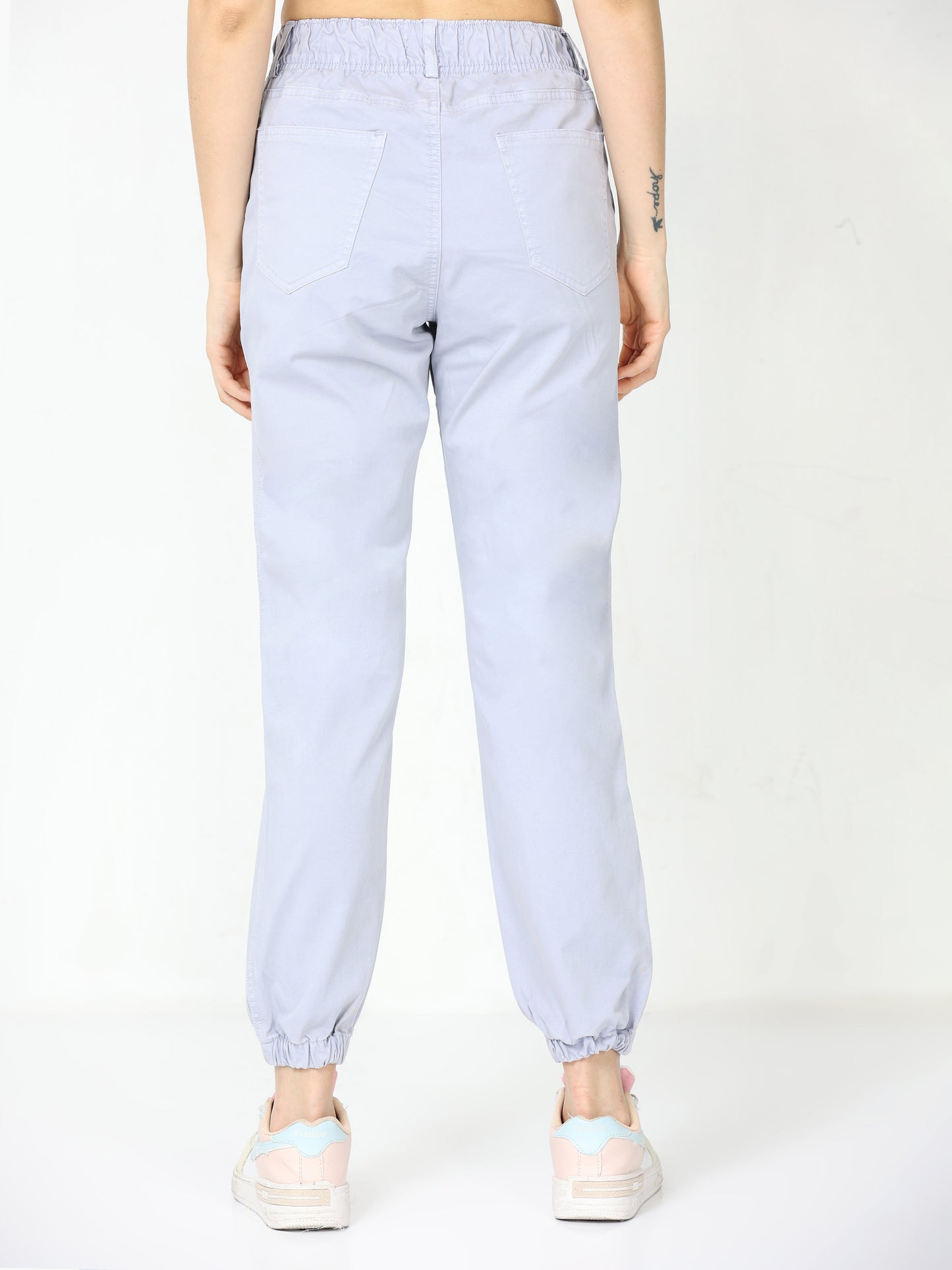 Vintage Blue Stone Jogger Pants For Women