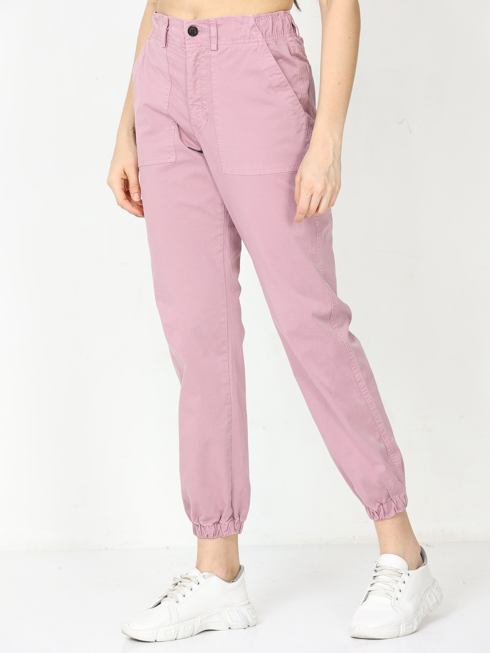 Vintage Pink Jogger Pant For Women