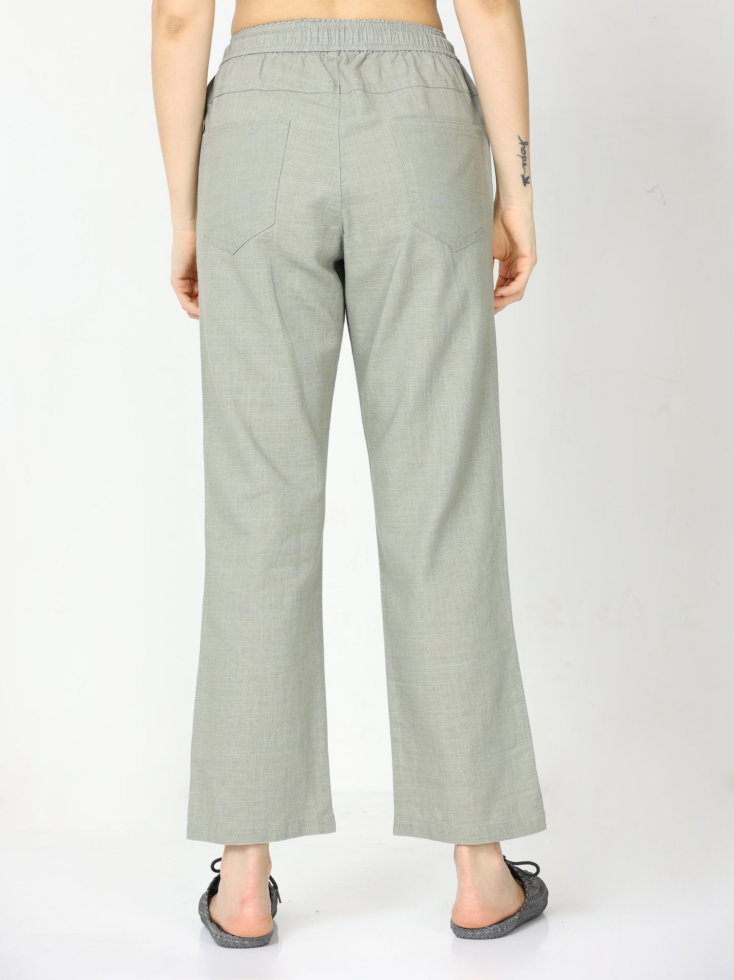 Stone Lazy Linen Pants For Women