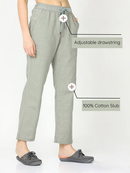 Women Lazy Linen Stone Pants