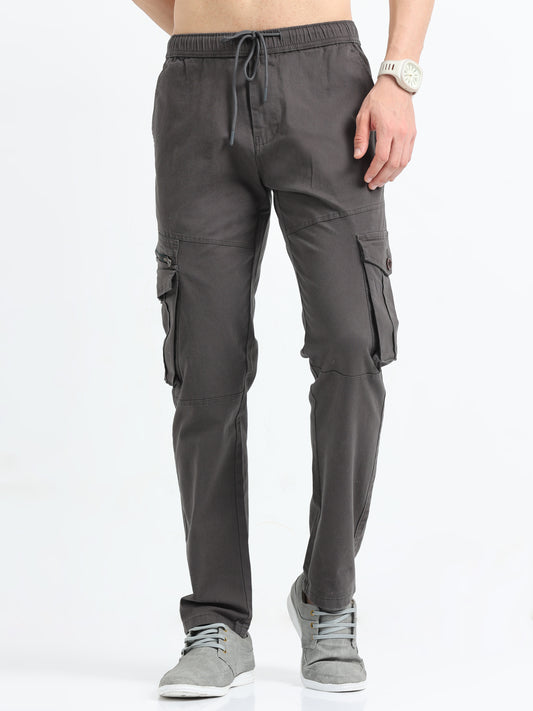 Zipper Cargo Pants Grey for Men