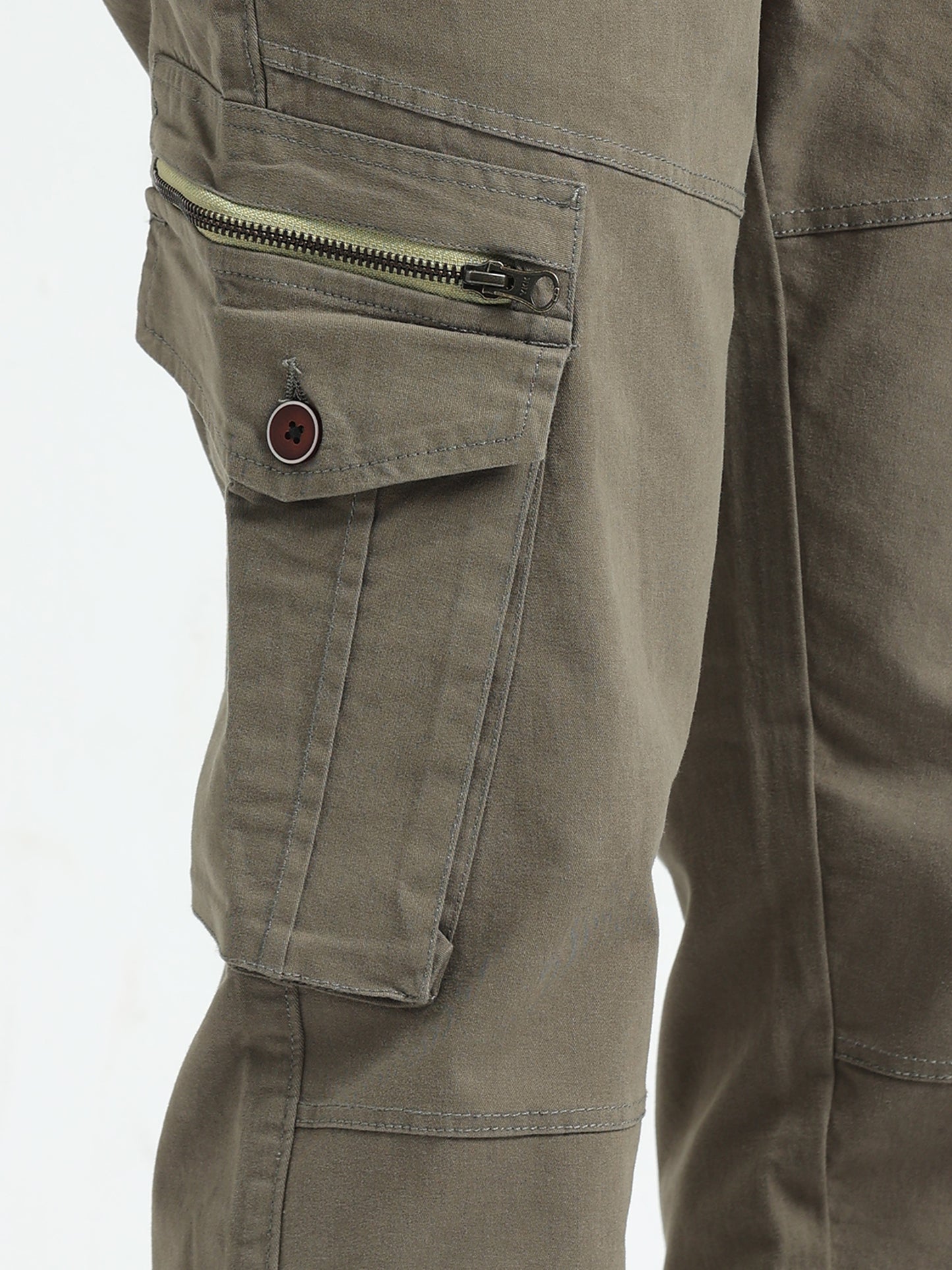 Lt Olive Cargo Pants Mens