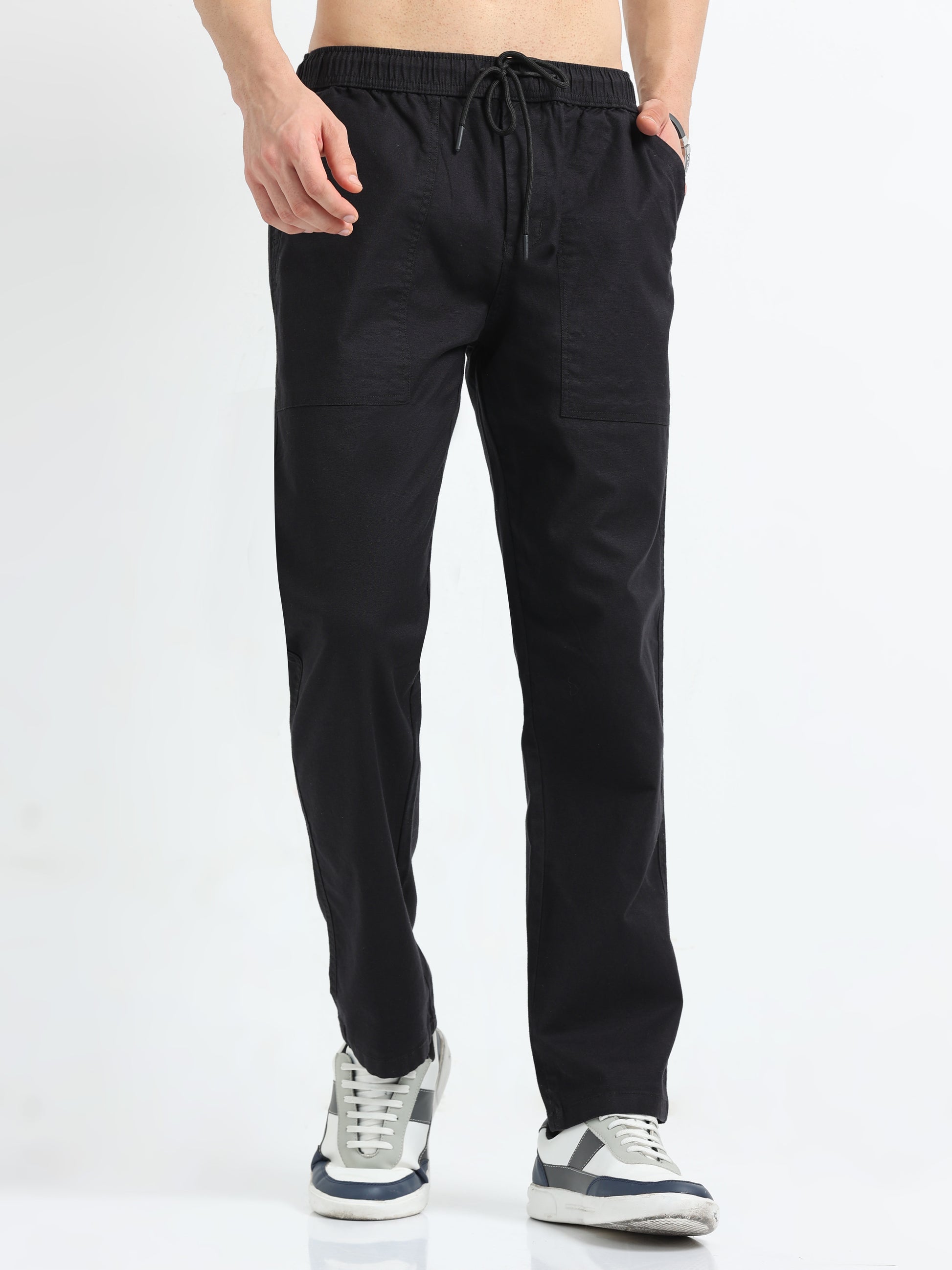 Airport Mens Joggers Black