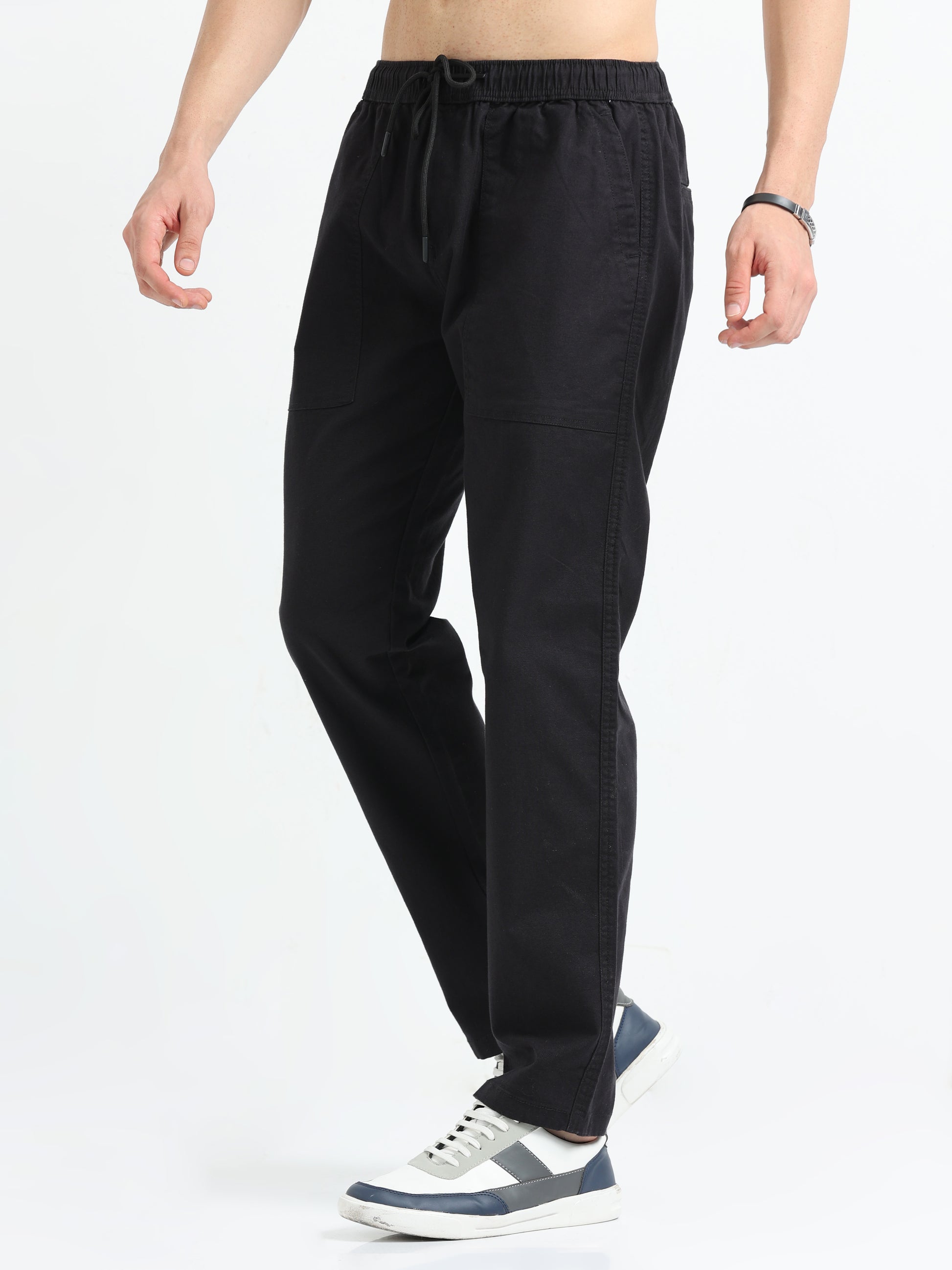 Airport Mens Joggers Black