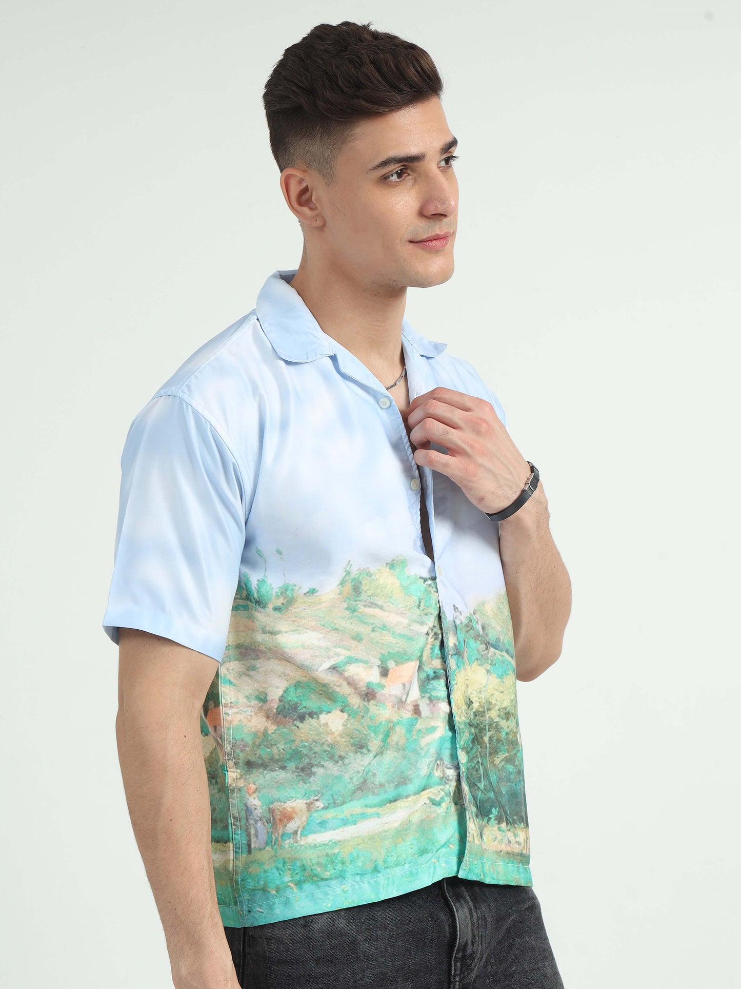 Men Grasslands Oversized Shirt-Grasslands