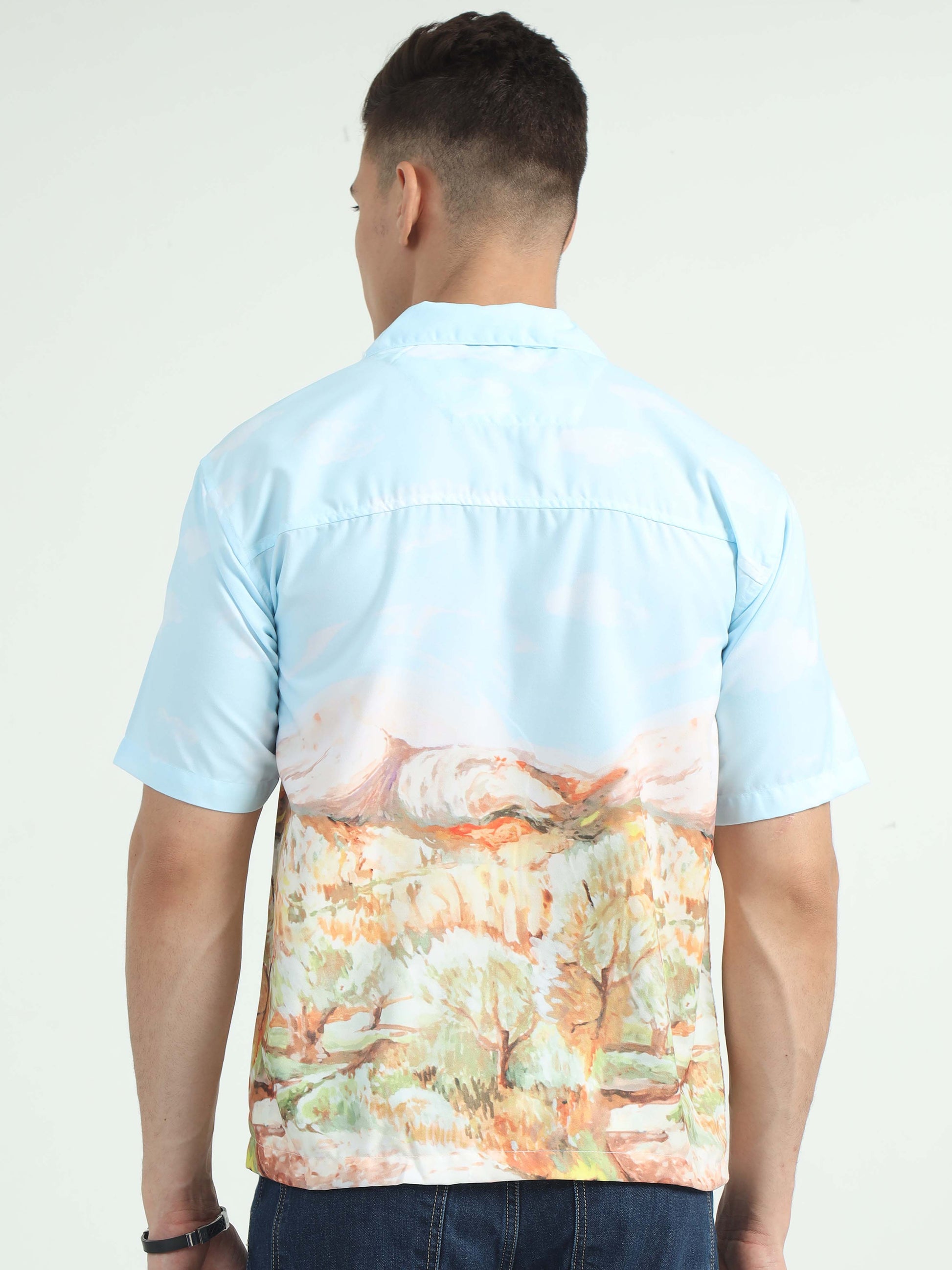 Abstract Terrain Shirt For Men