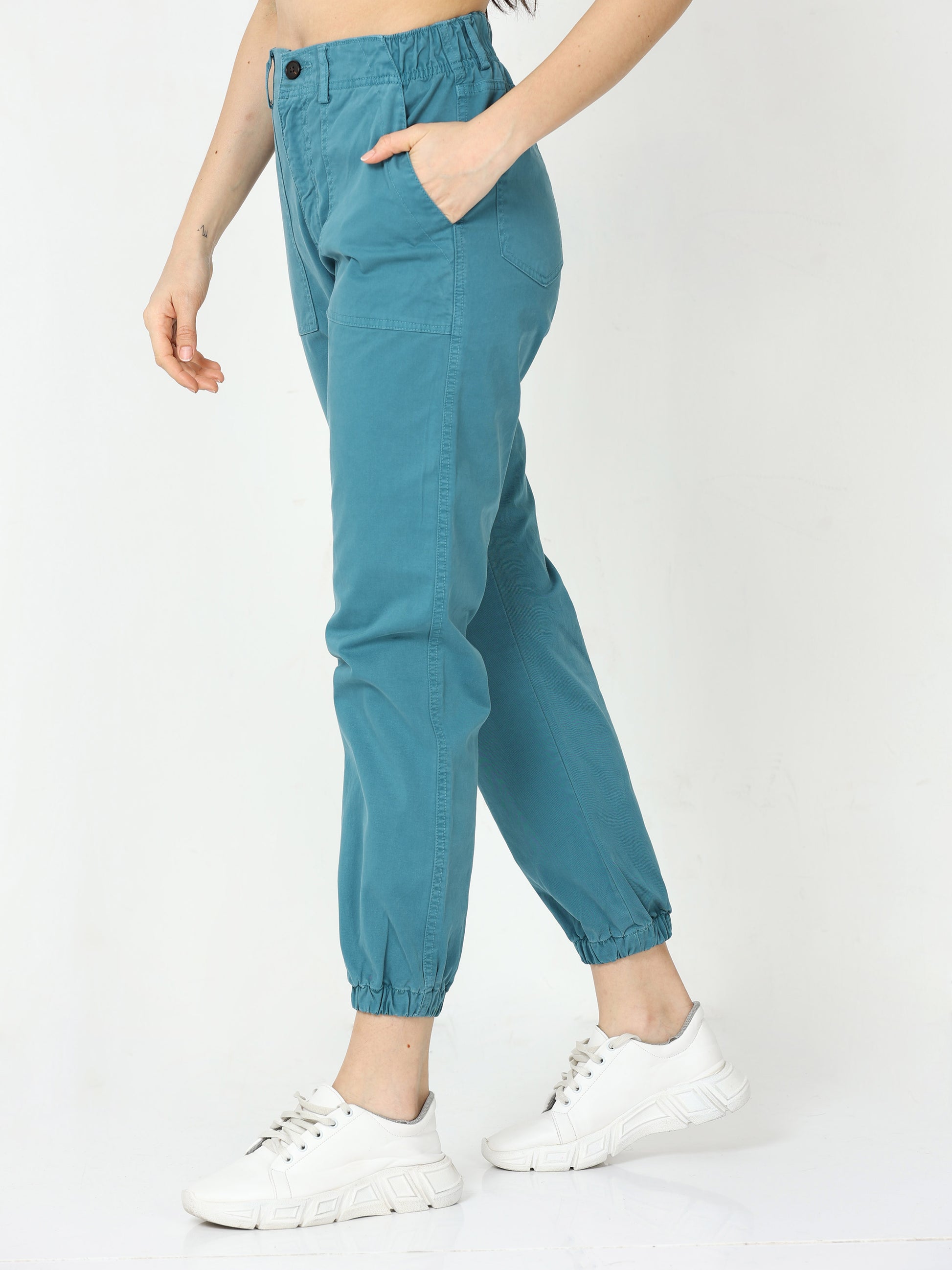 Vintage Mint Jogger Pants For Women