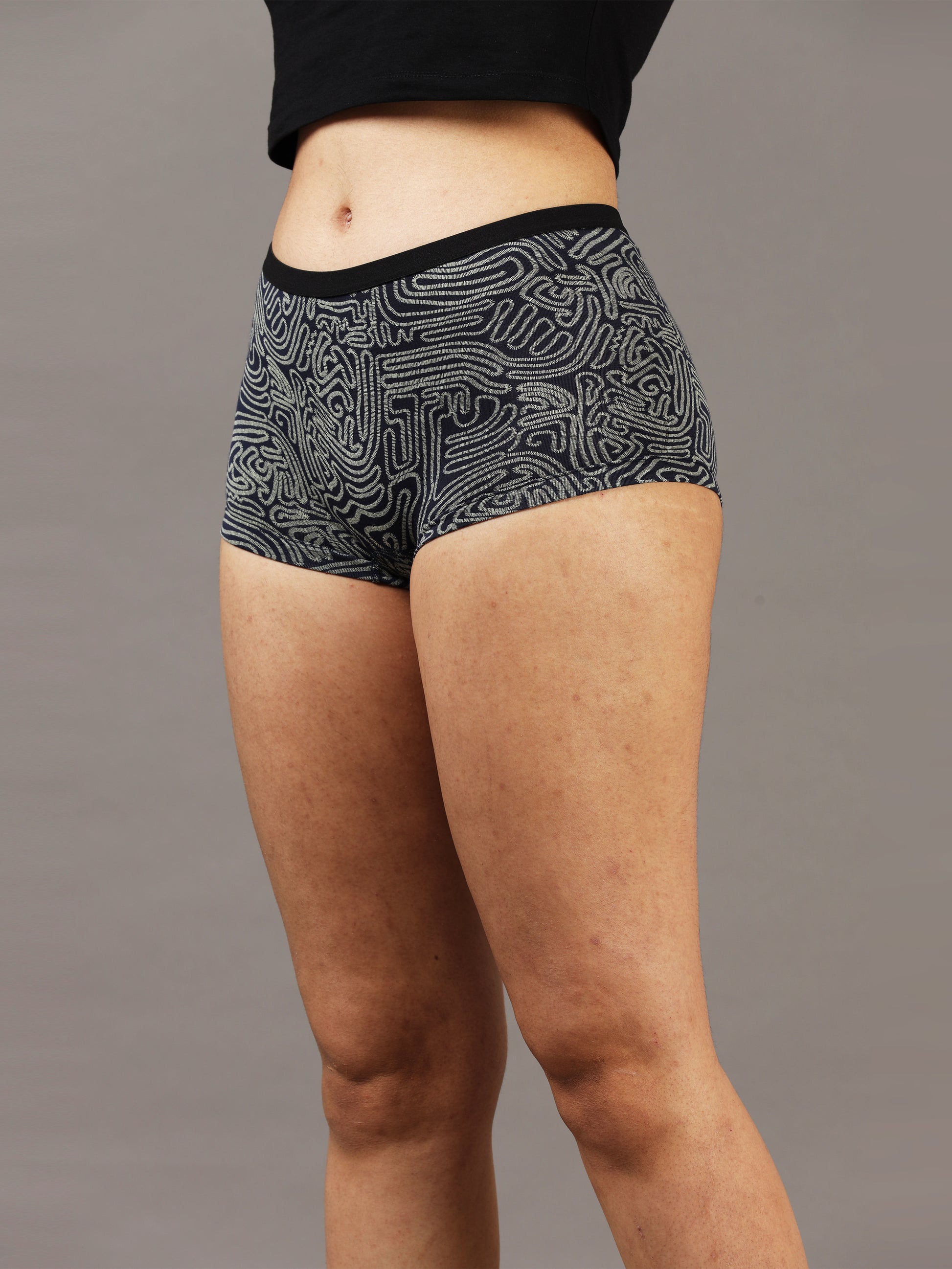 Arctic Outline Boy Shorts Underwear for Women