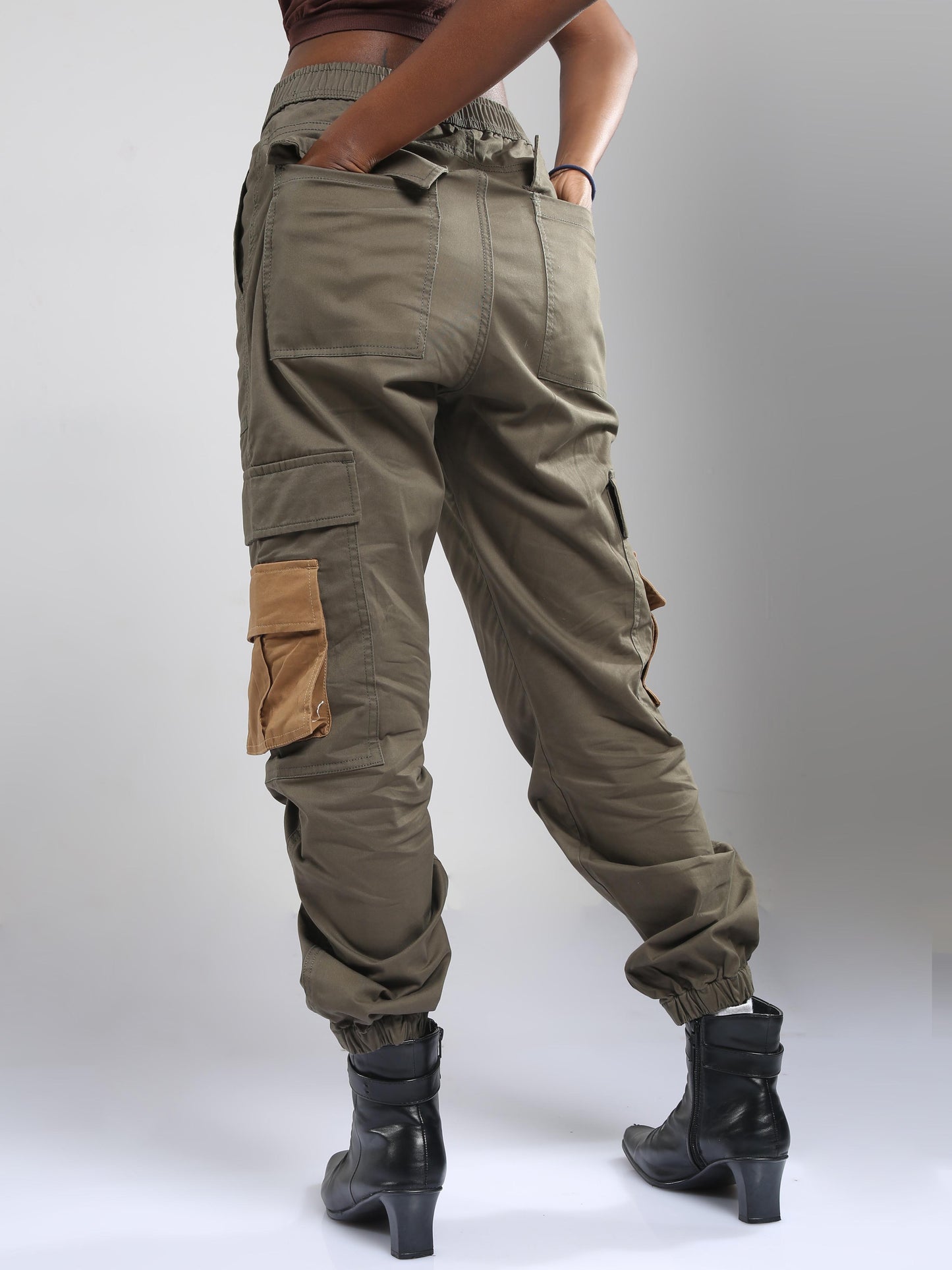 Olive Green Joggers Womens