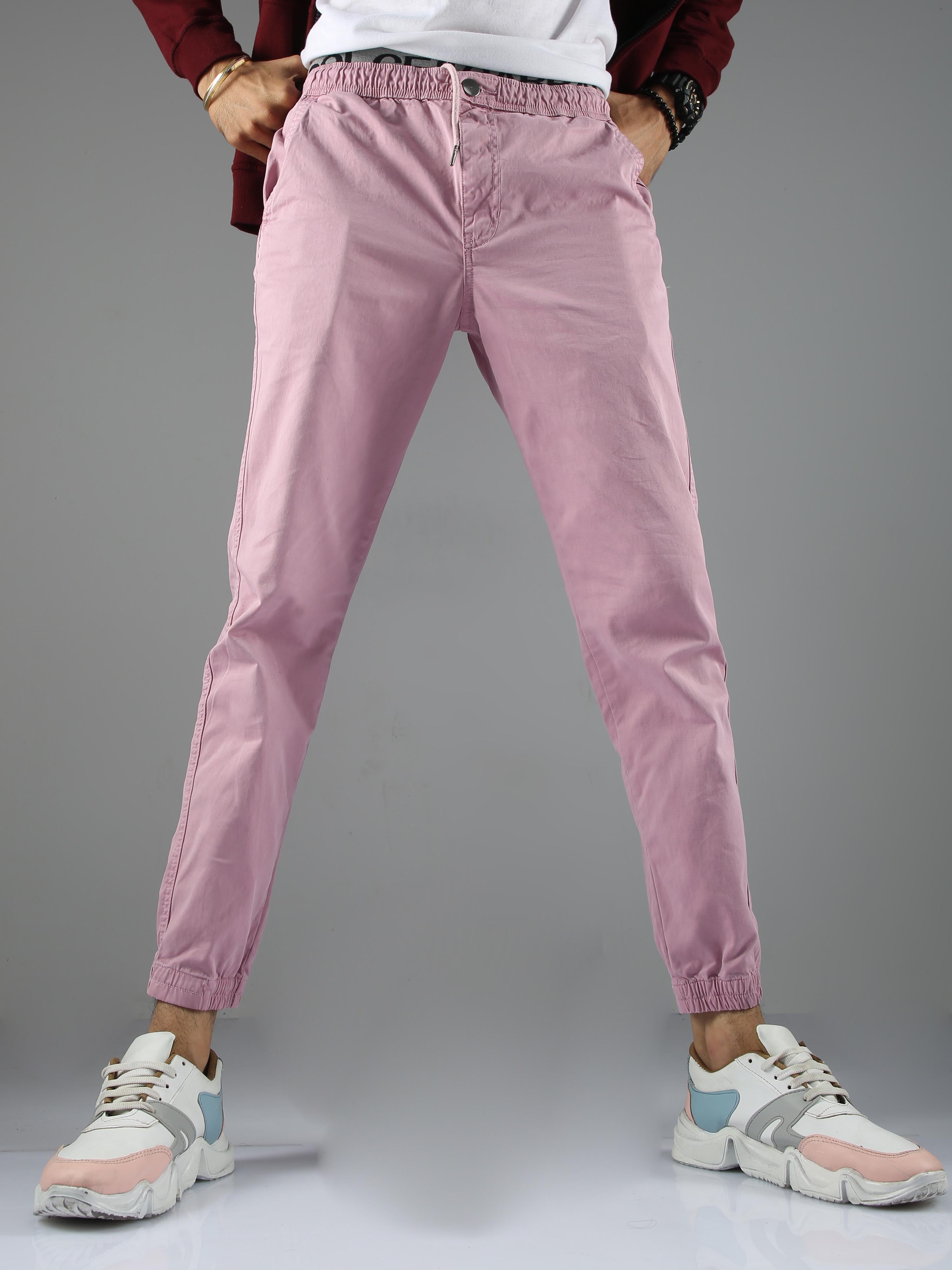 Pink 2025 slim joggers