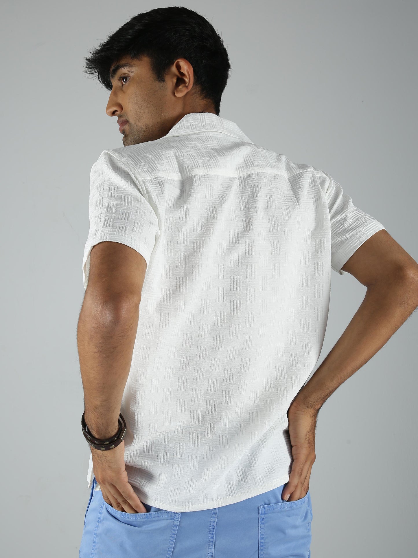 Men Cactus shirt White