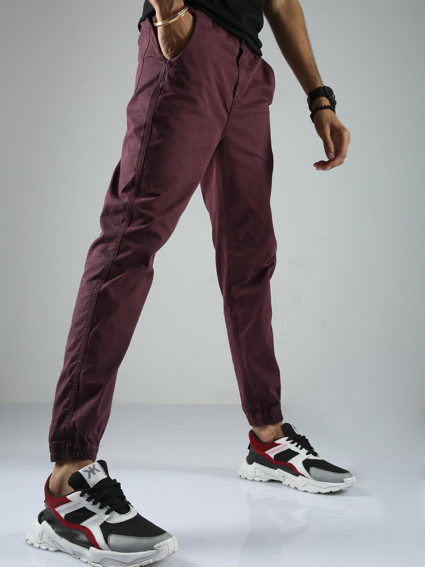 Rustic Cotton Jogger Pants For Mens