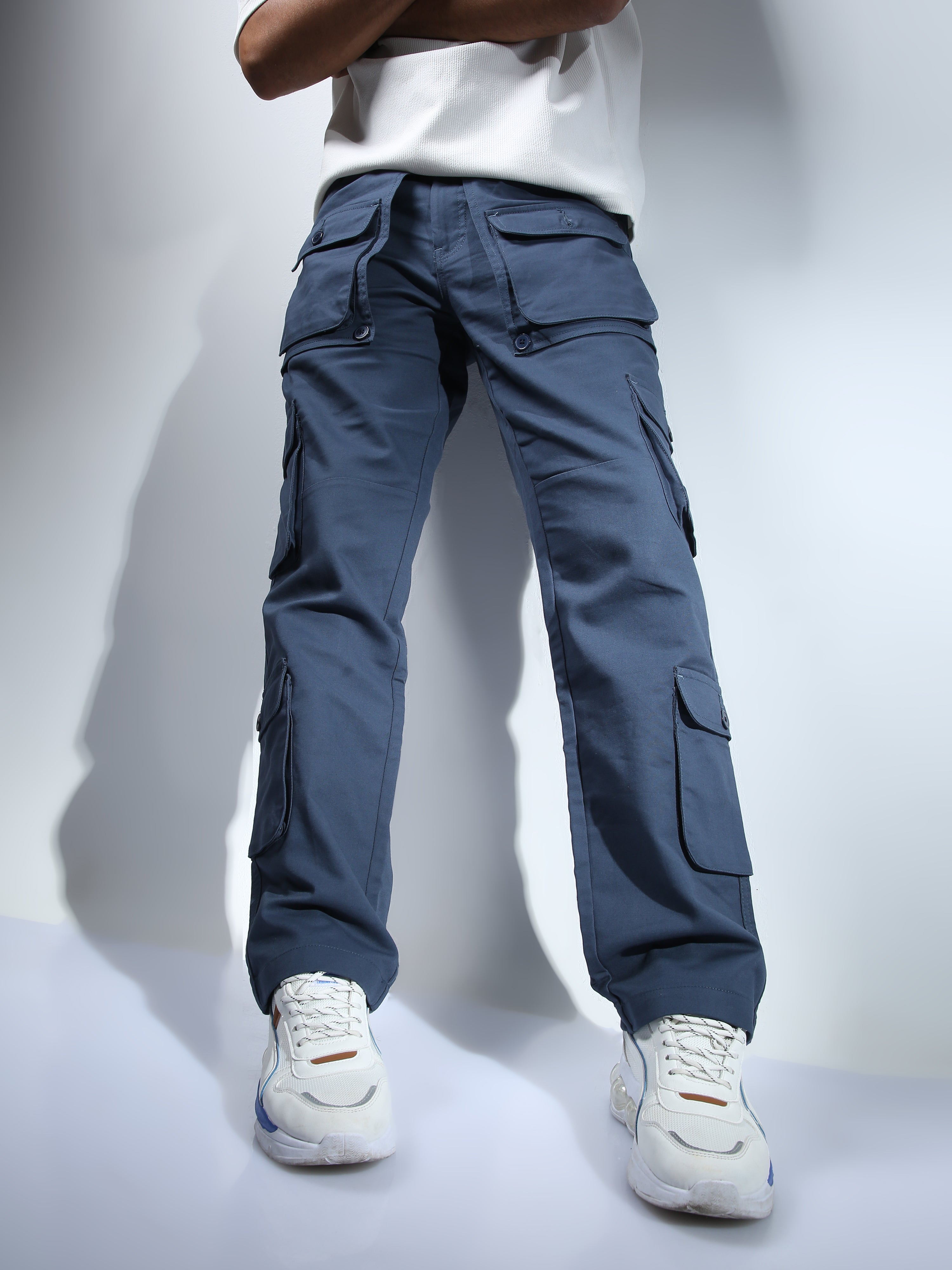 Shop Relaxed Chinos Loose Fit Trousers Mens India Online