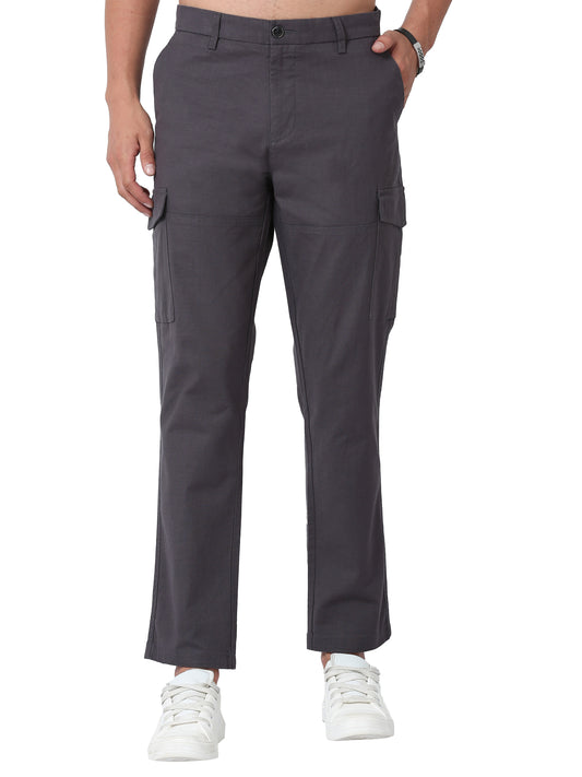 Lazy Grey Cargo Pants Mens Online