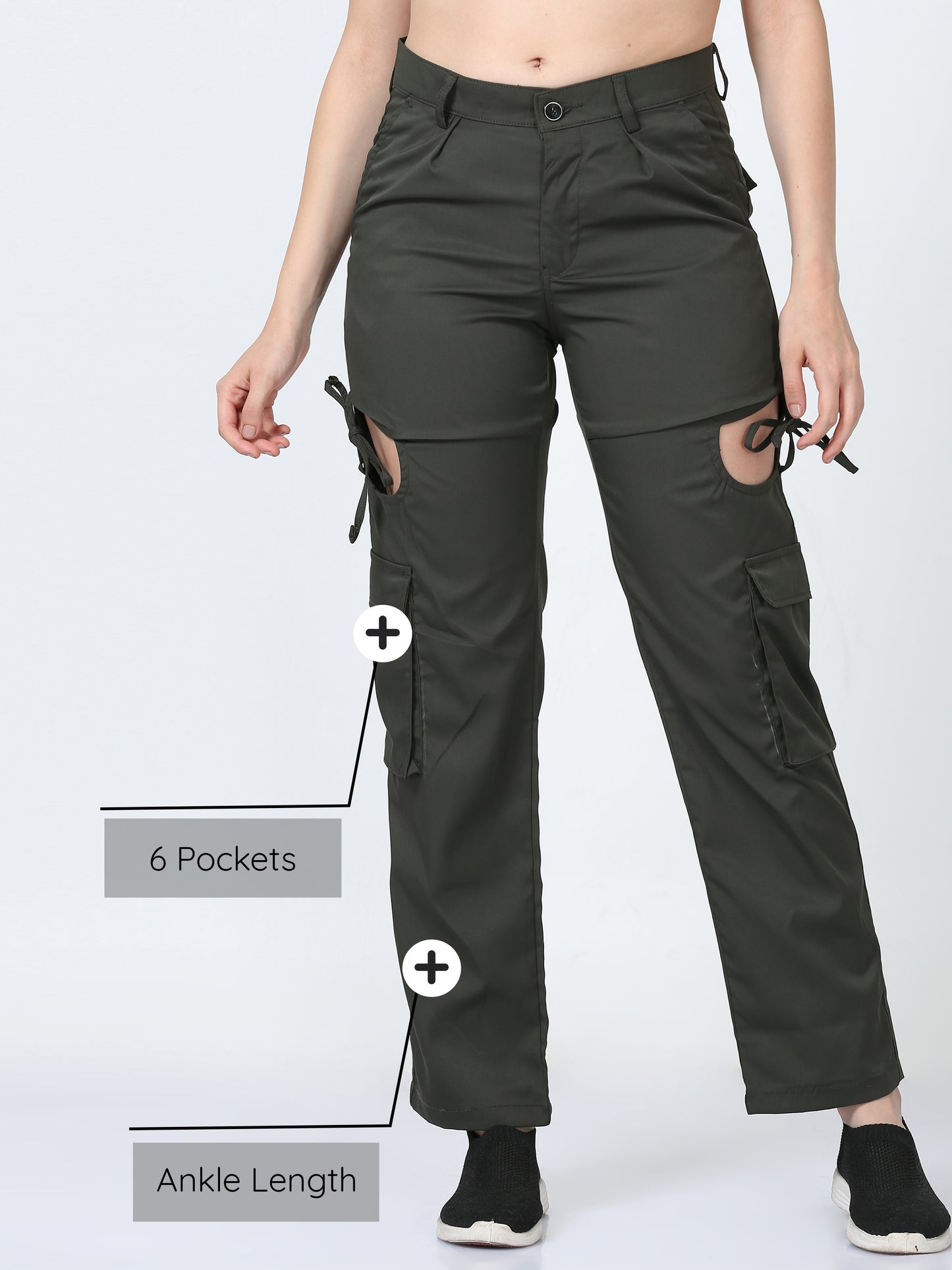 Olive Green Cargo Pants Womens
