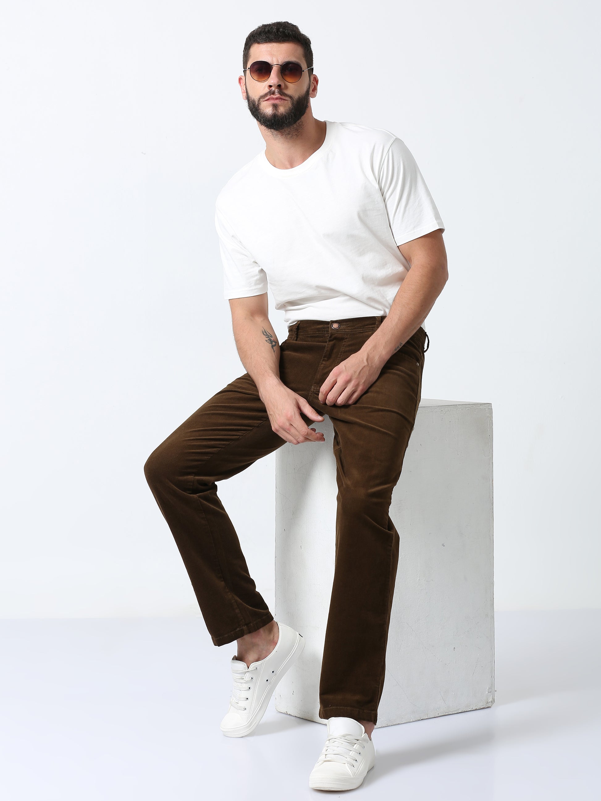 Brown Corduroy Pants For Men