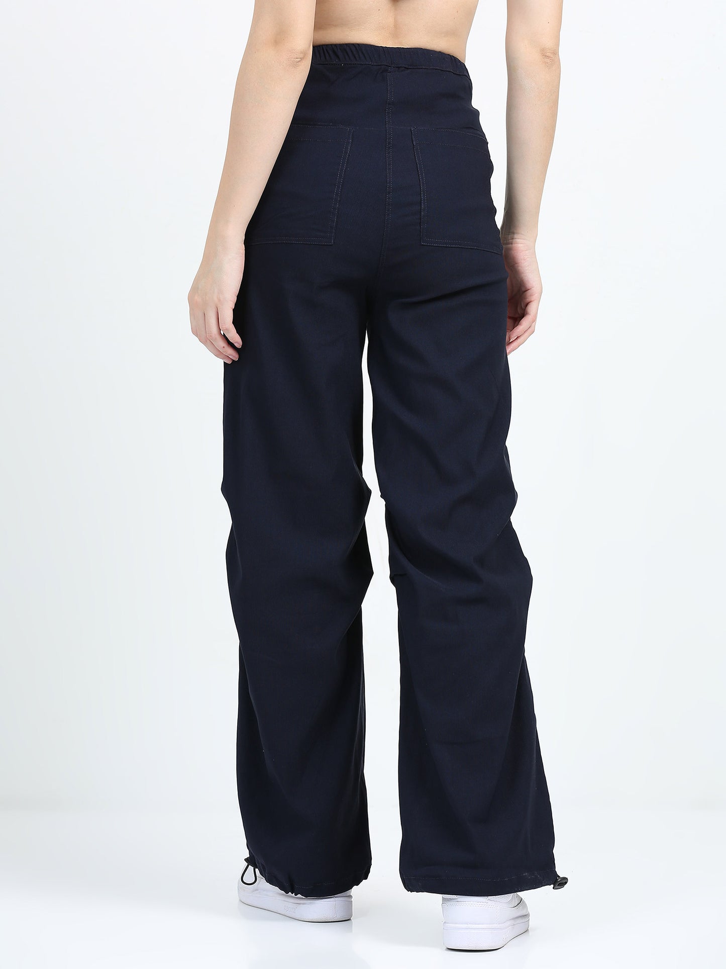 Women Parachute Trouser-Navy