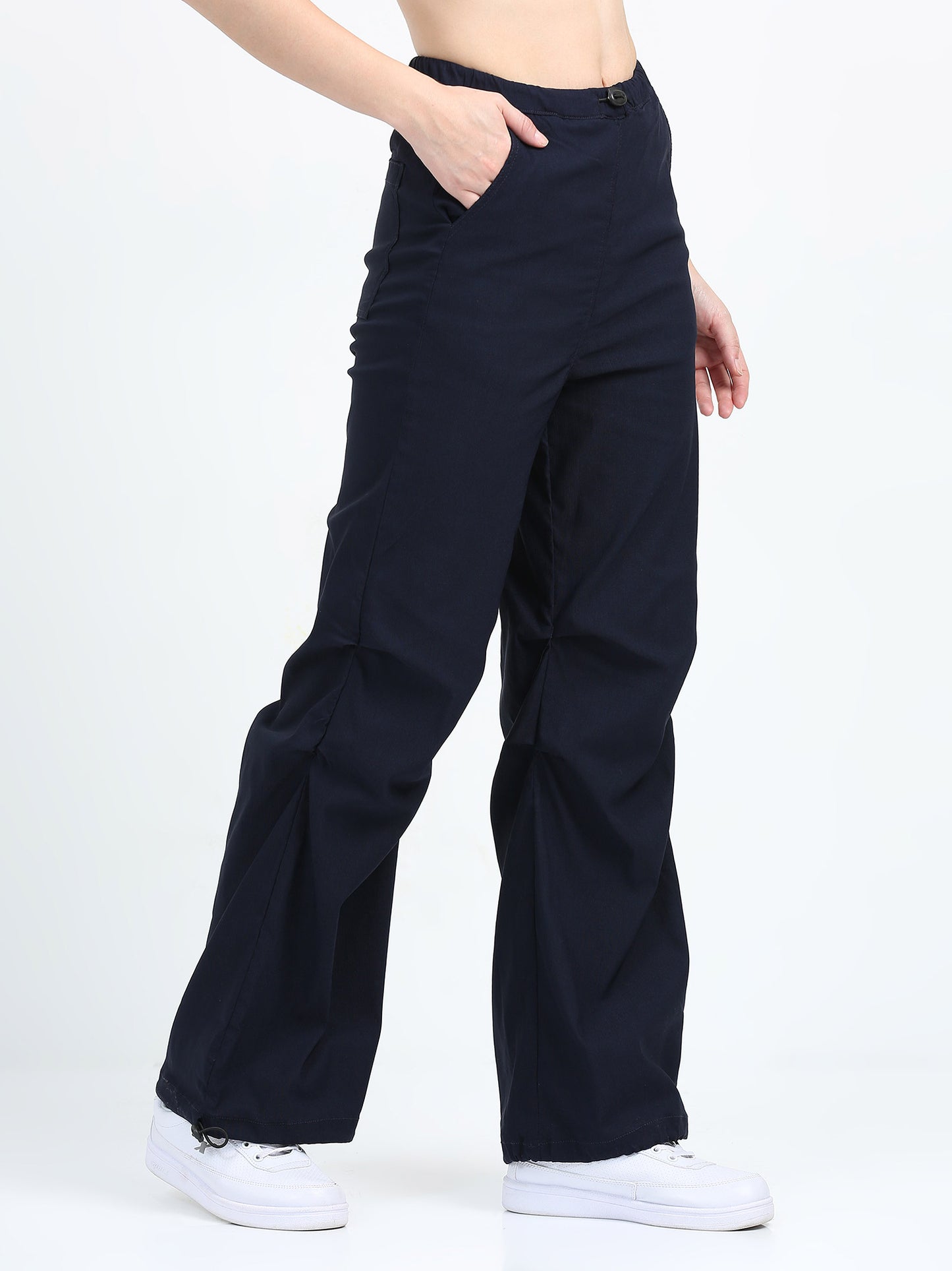 Women Parachute Trouser-Navy