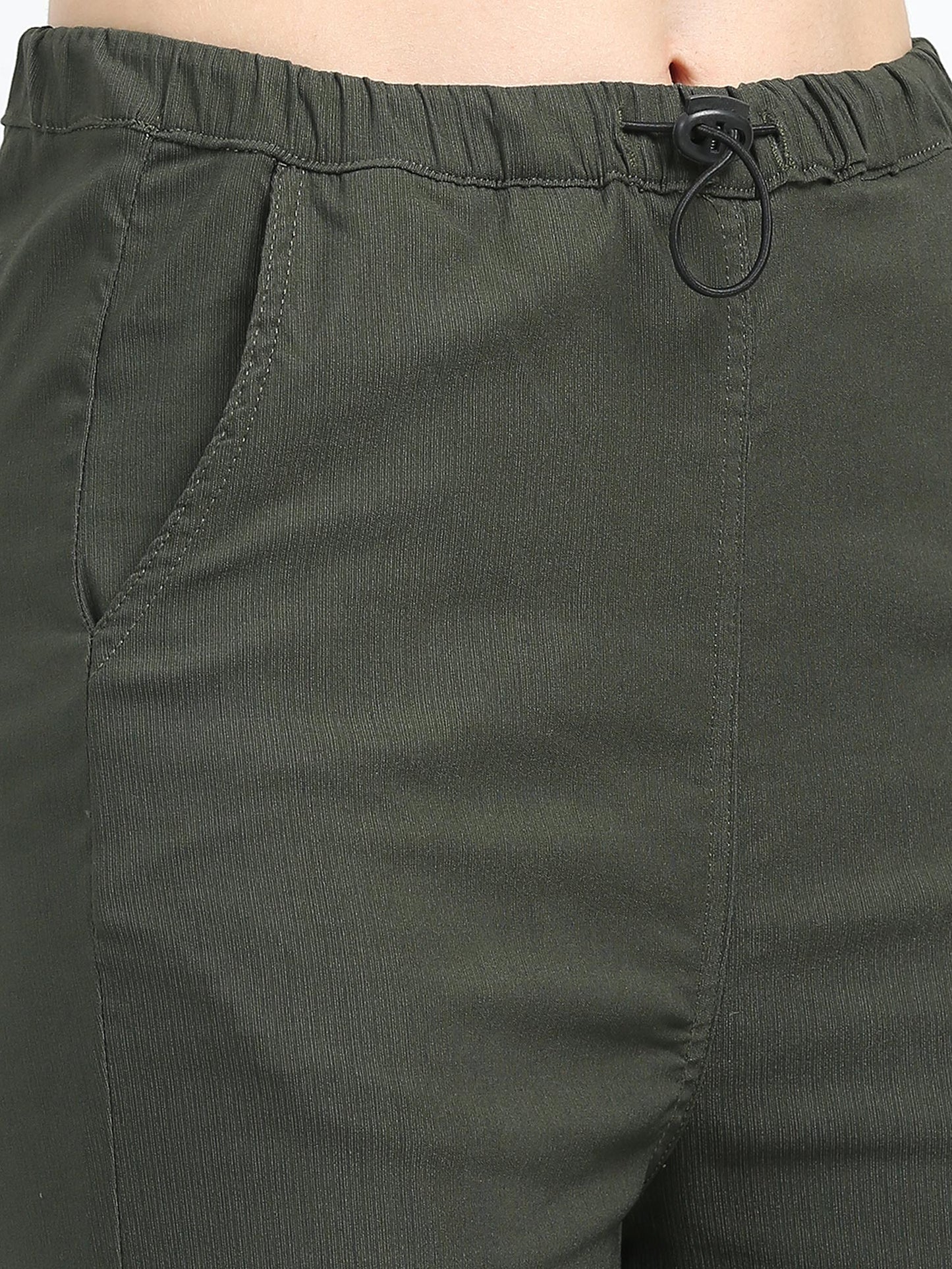 Women Parachute Trouser-Olive