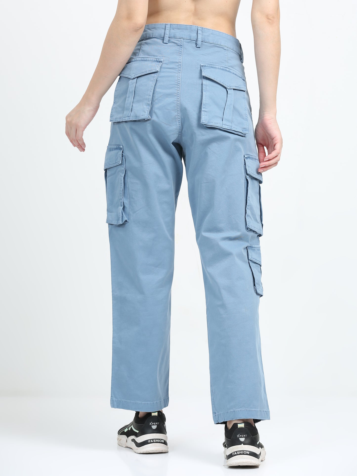 Vintage Blue Cargo Pants For Womens