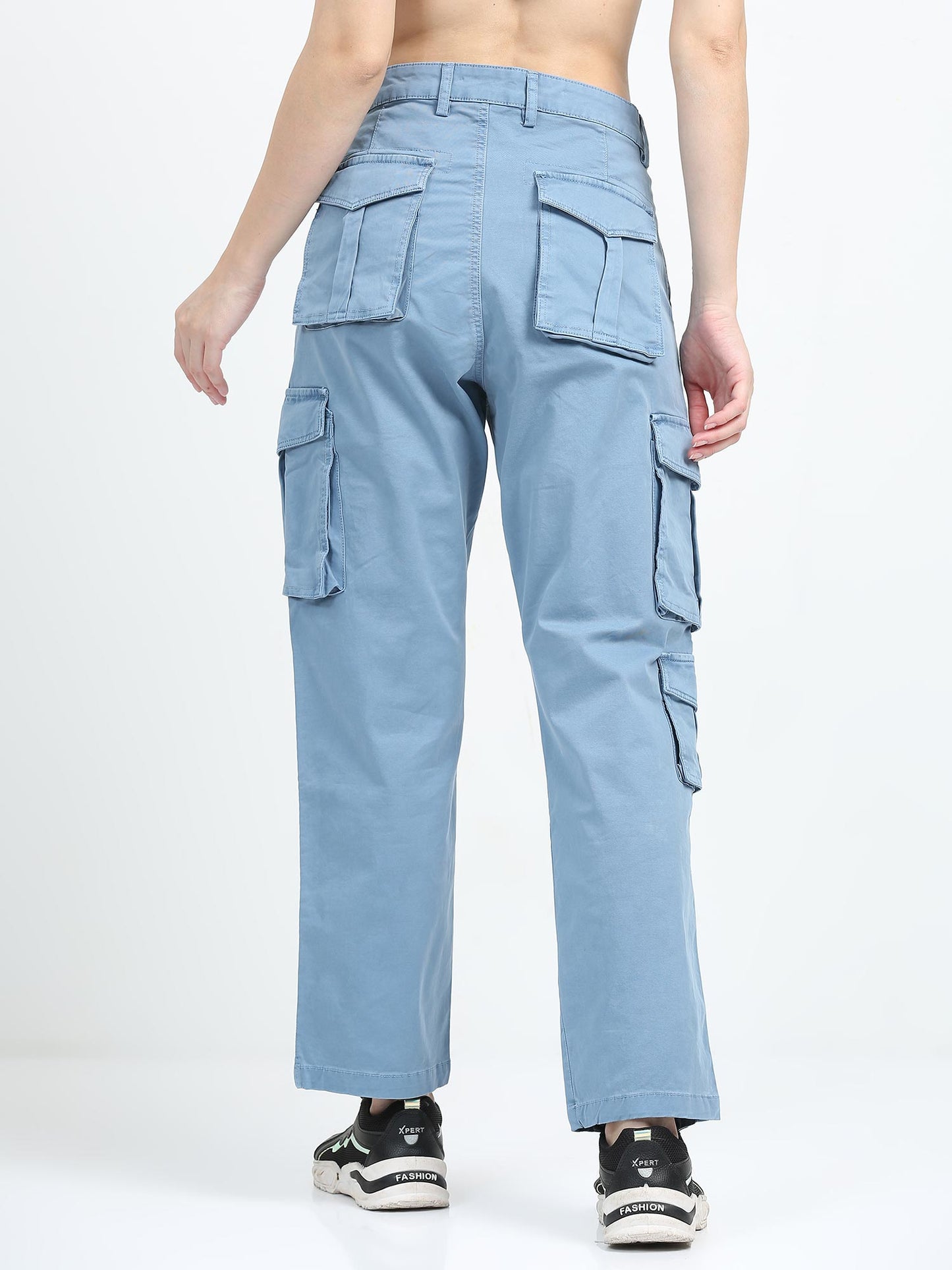 Blue Cargo Pants Womens