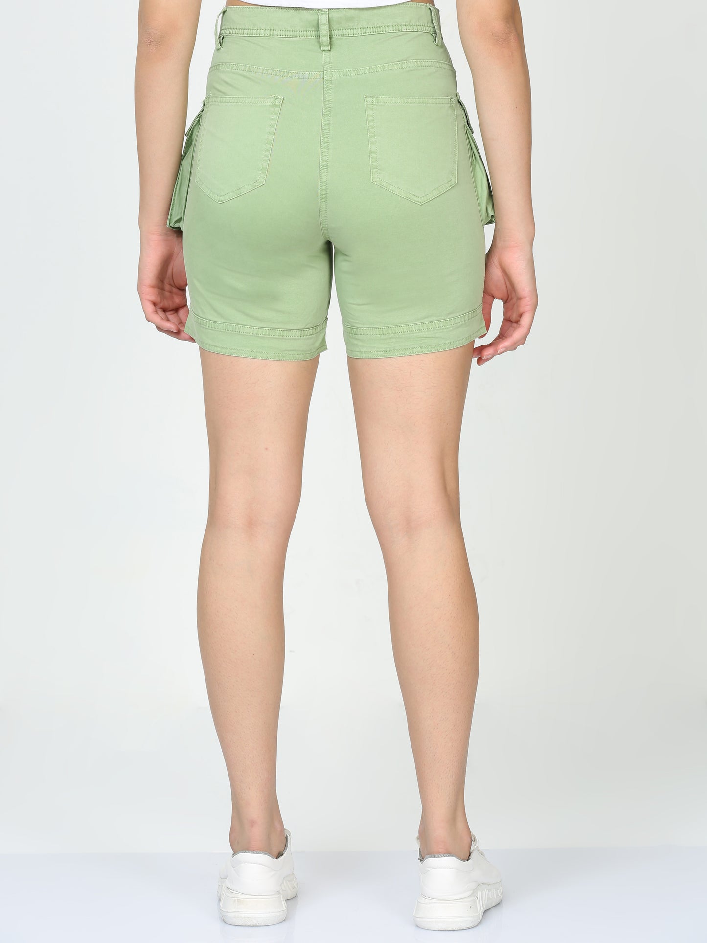 Mint Women Shorts Cargo