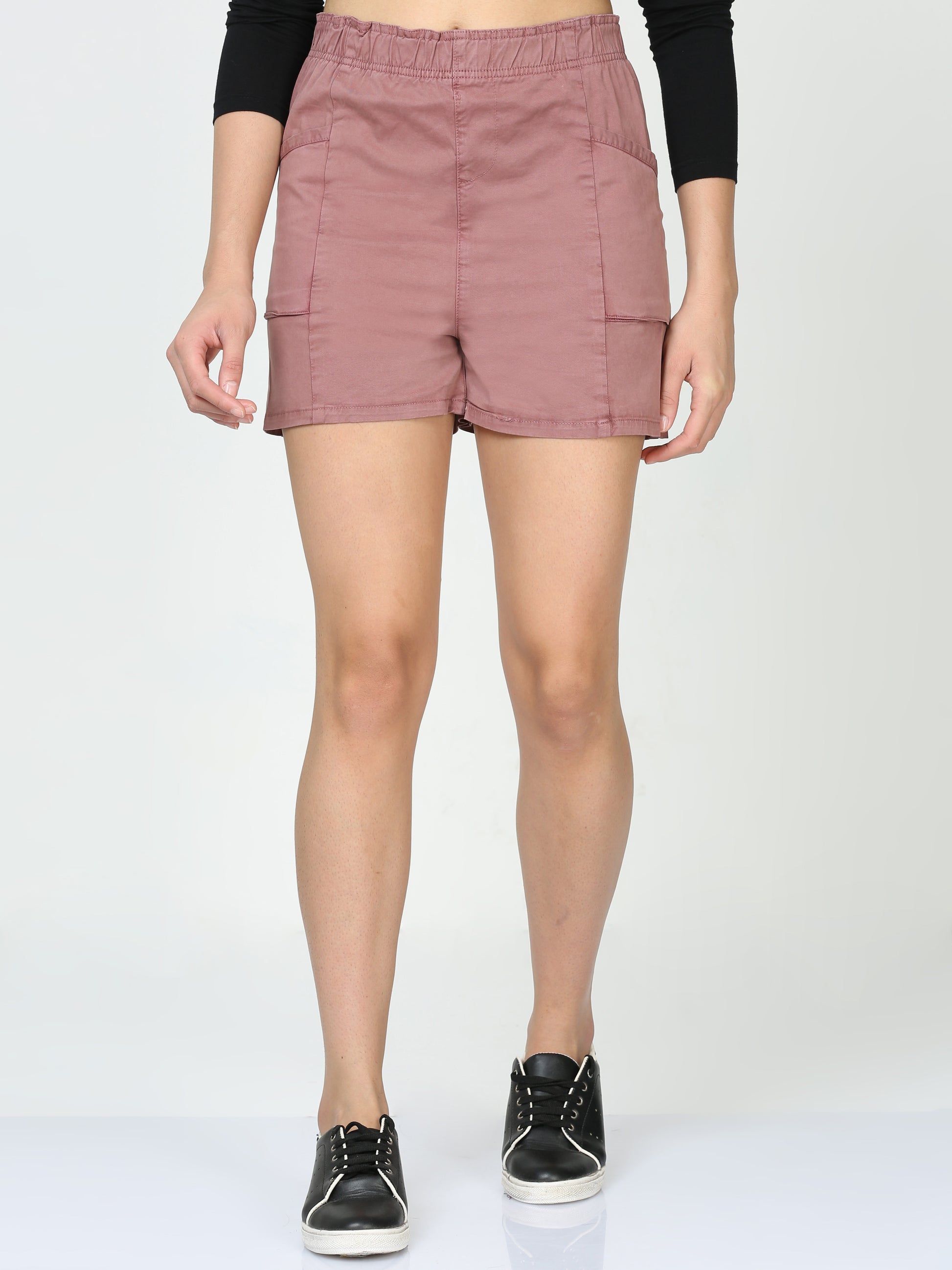 Plum Bun Hugger Cargo Shorts Women