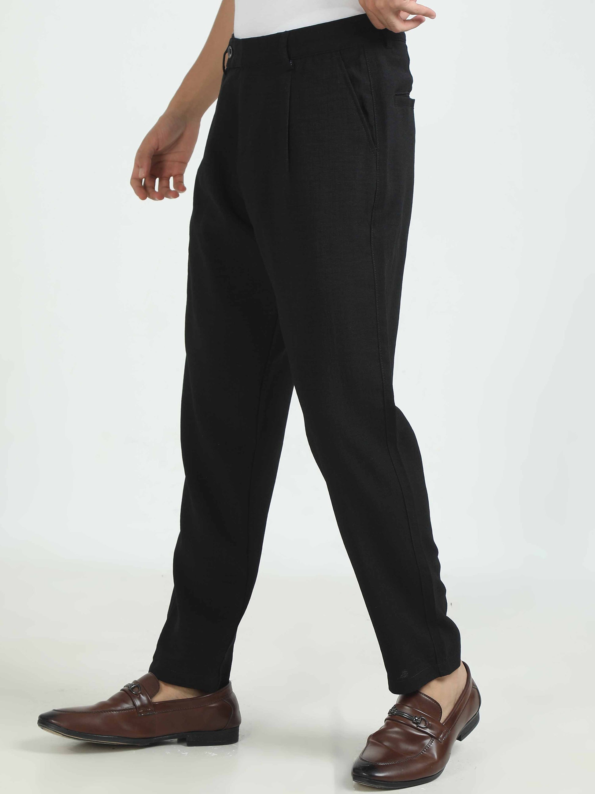 Black Linen Pants for Men