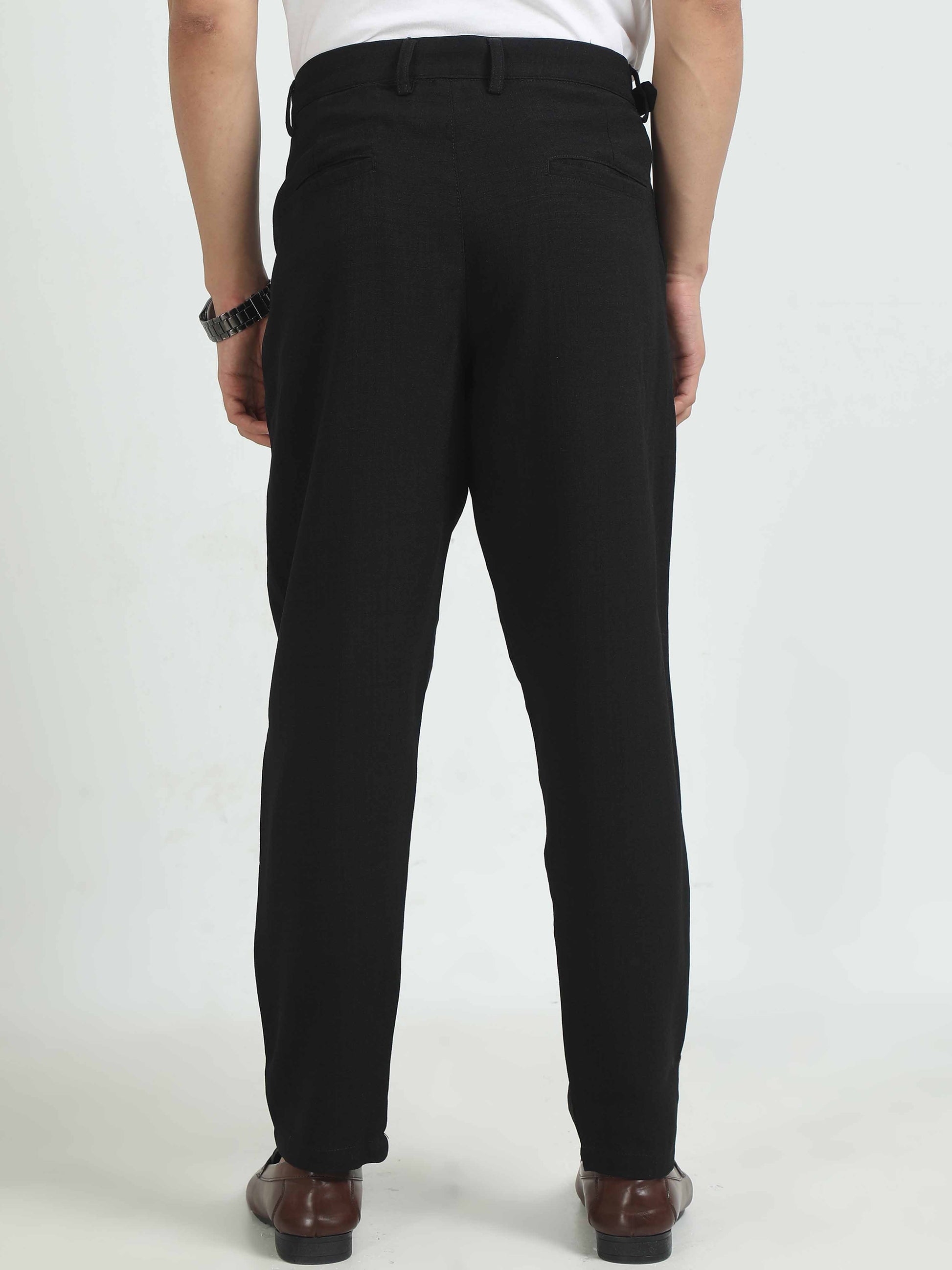 Black Linen Pants for Men