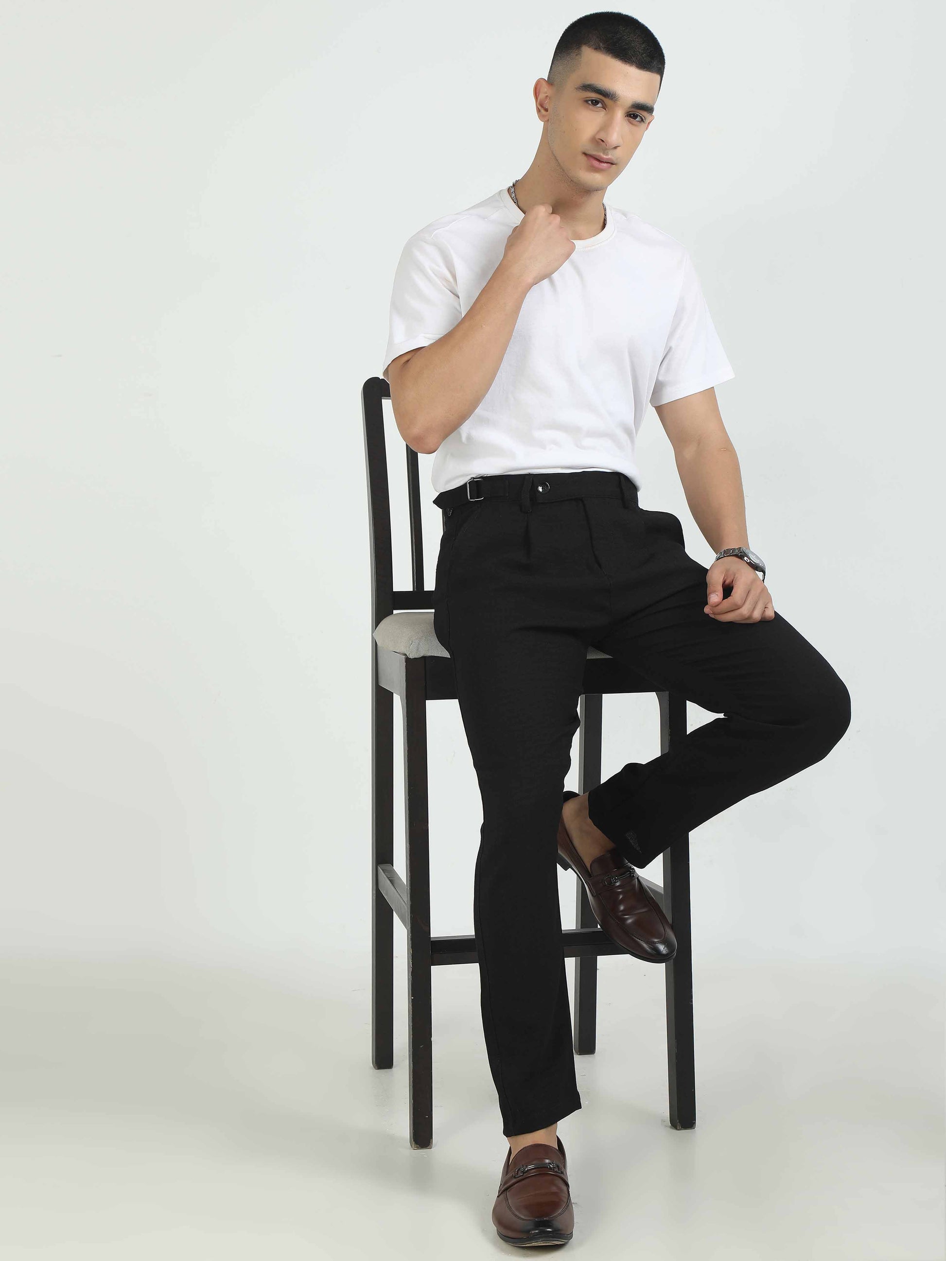 Black Linen Pants for Men