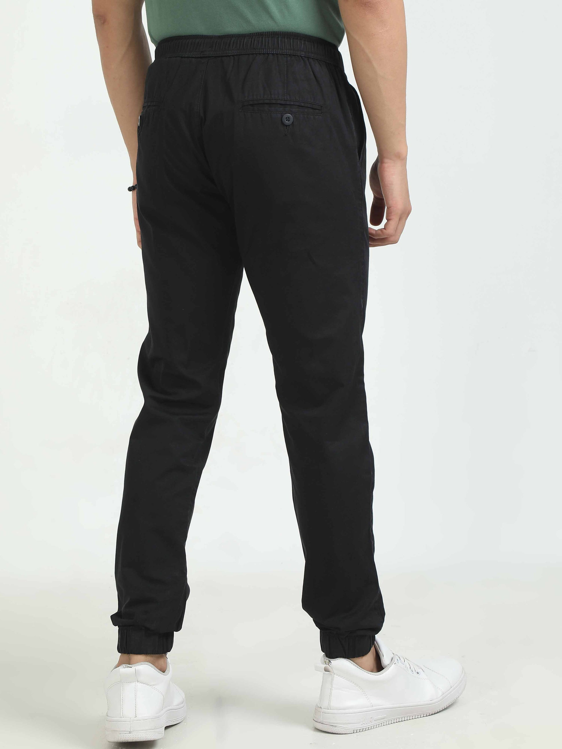 Black Utility Joggers Mens