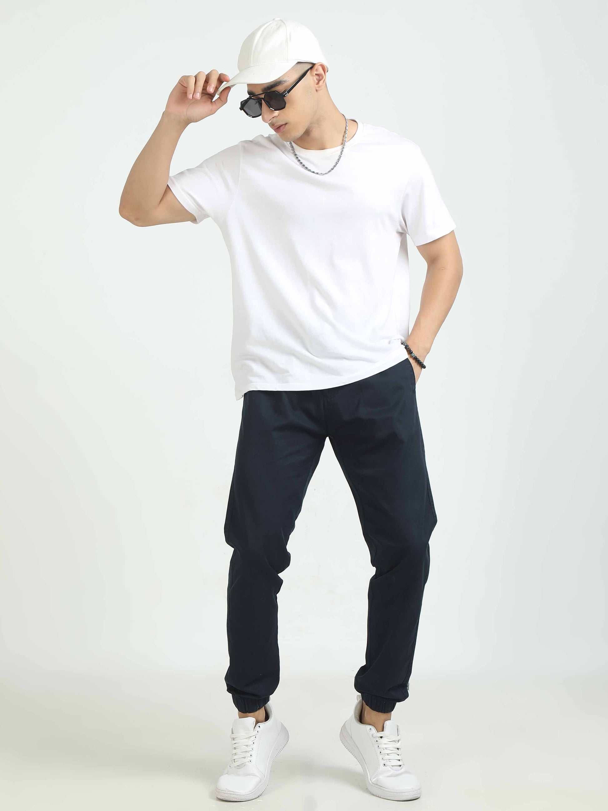 Navy Joggers for Men