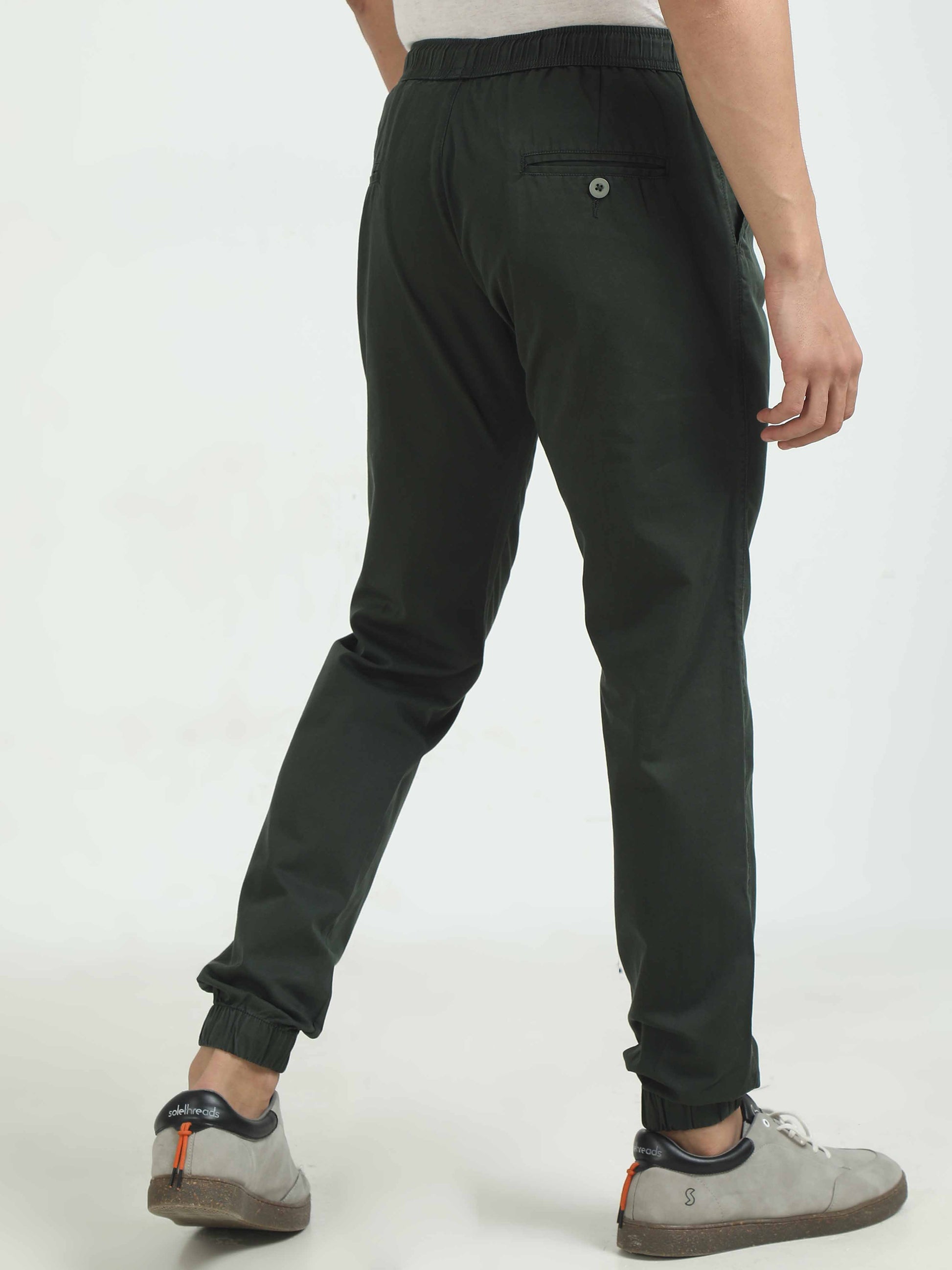 Olive Green Joggers for Men 