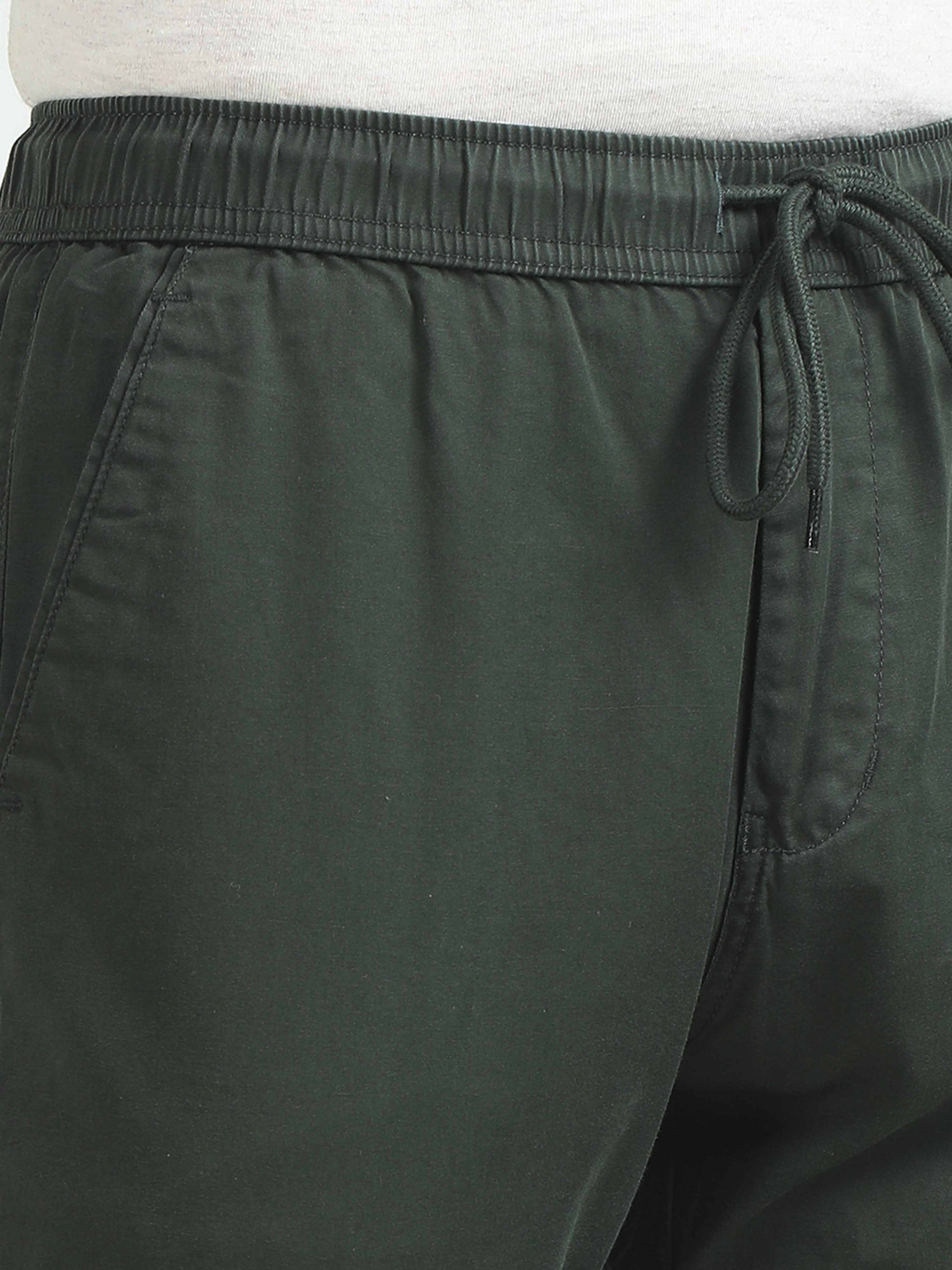 Olive Green Joggers for Men 